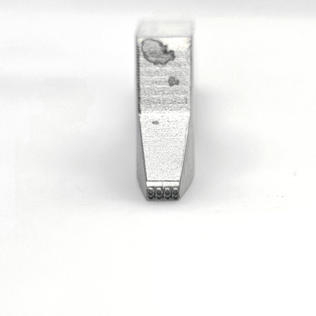 Bent Stamp Specialized for Ring Inside Stamping “9999” -Metal Design Stamp - Memk-9027