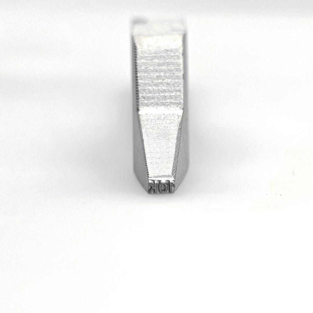Bent Stamp Specialized for Ring Inside Stamping “10K” -Metal Design Stamp - Memk-9003