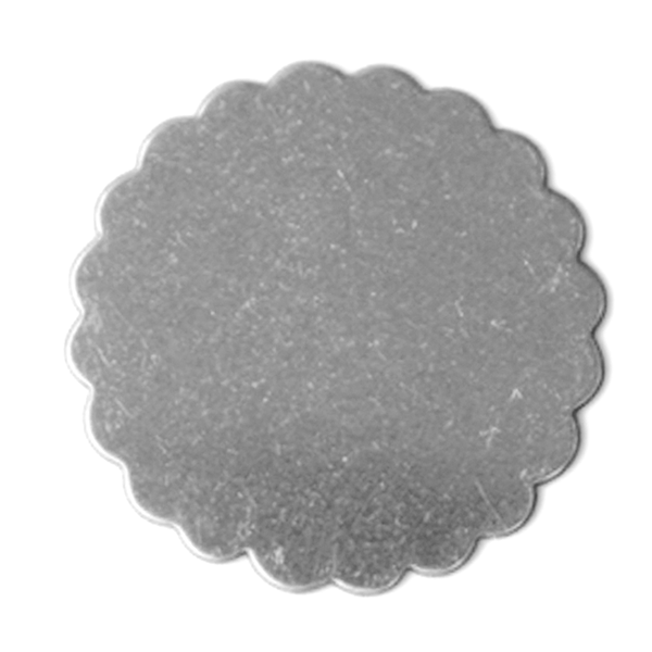 Round gray stone coaster on a white background MetalStampingBlank