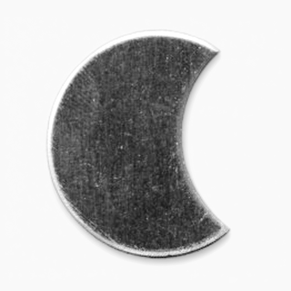 Crescent moon-shaped object on a white background MetalStampingBlank