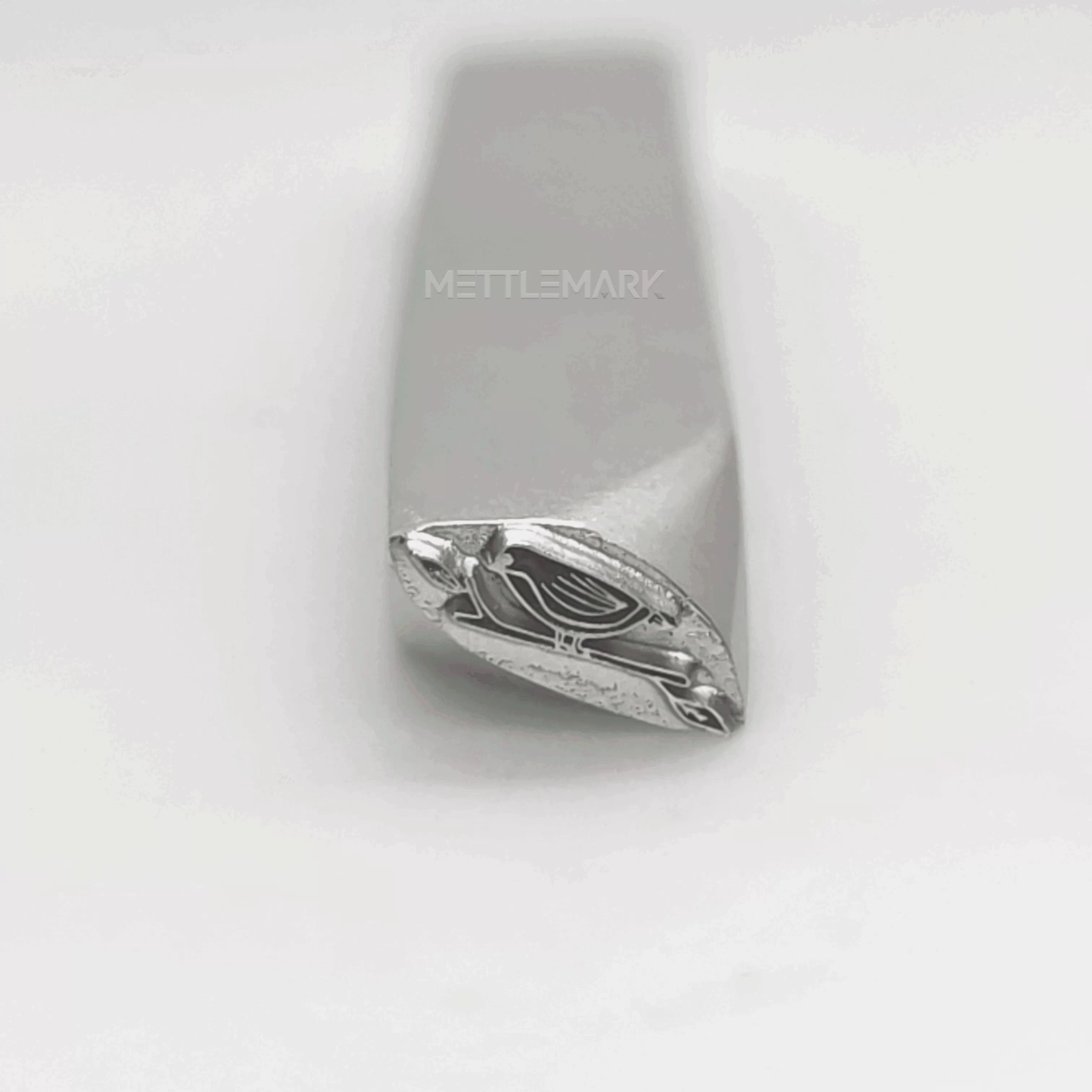 Metal stamping tool with cartoon bird