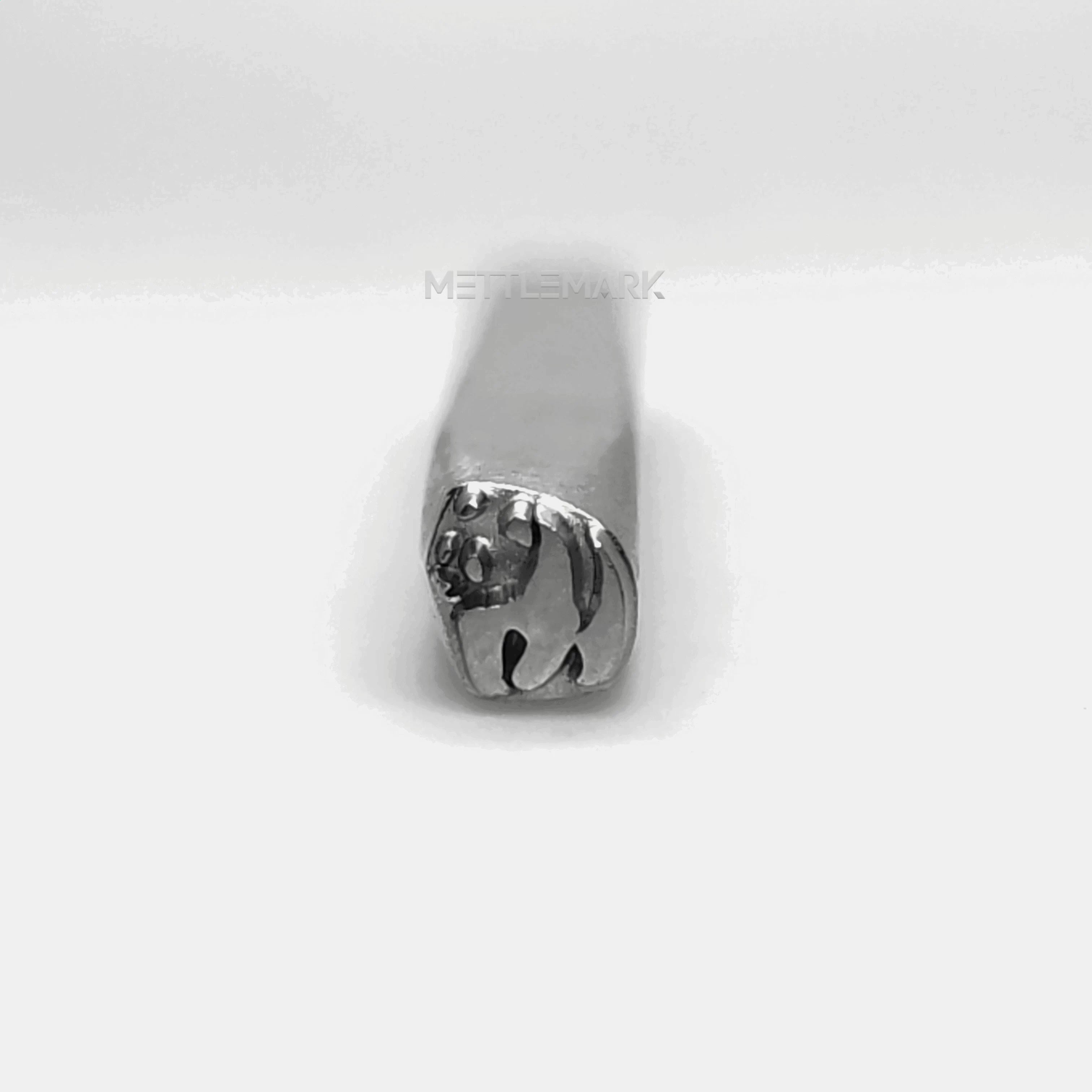 Metal stamping tool with animal design panda