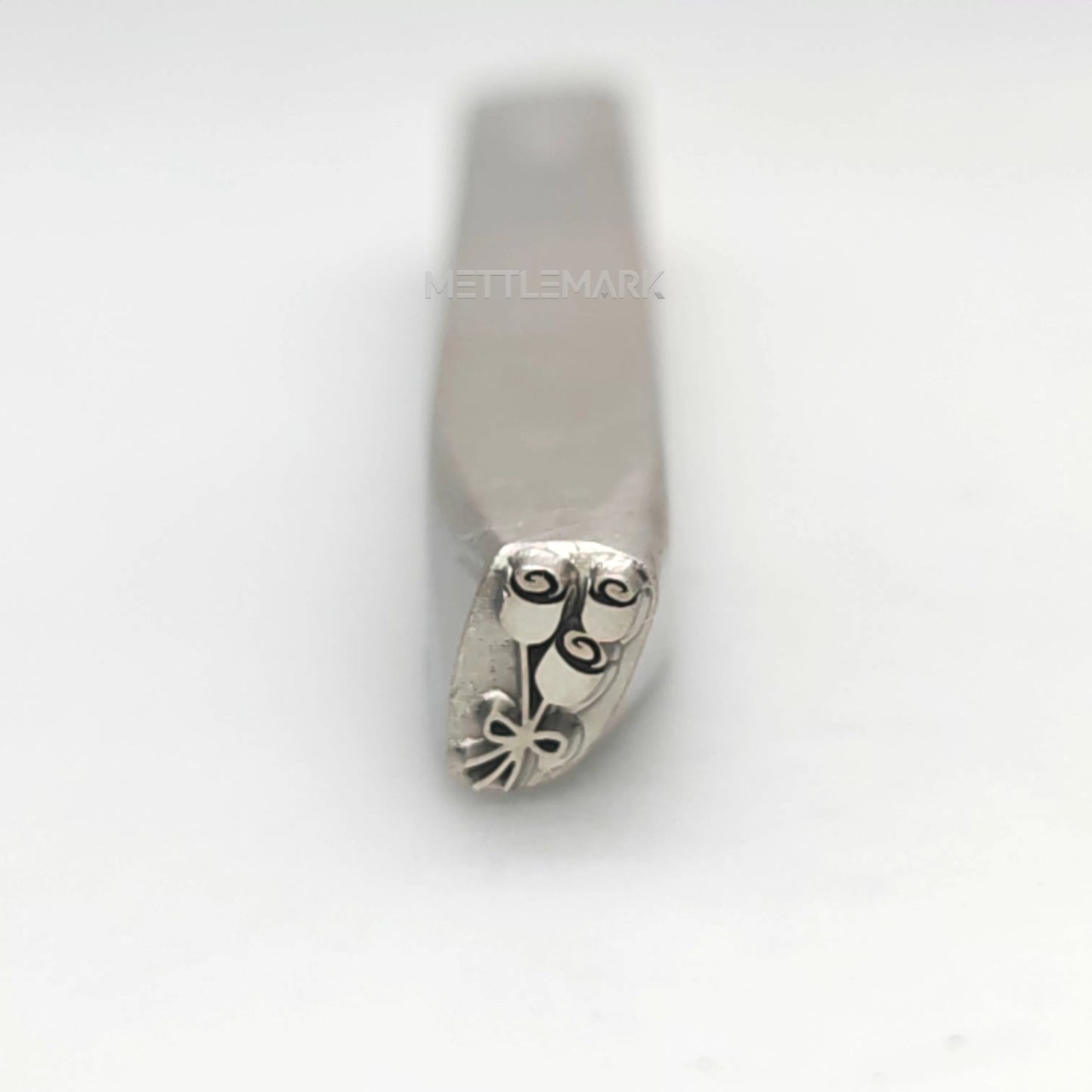 Custom Metal Design Stamp Three Bunches of Roses - Memk-0844