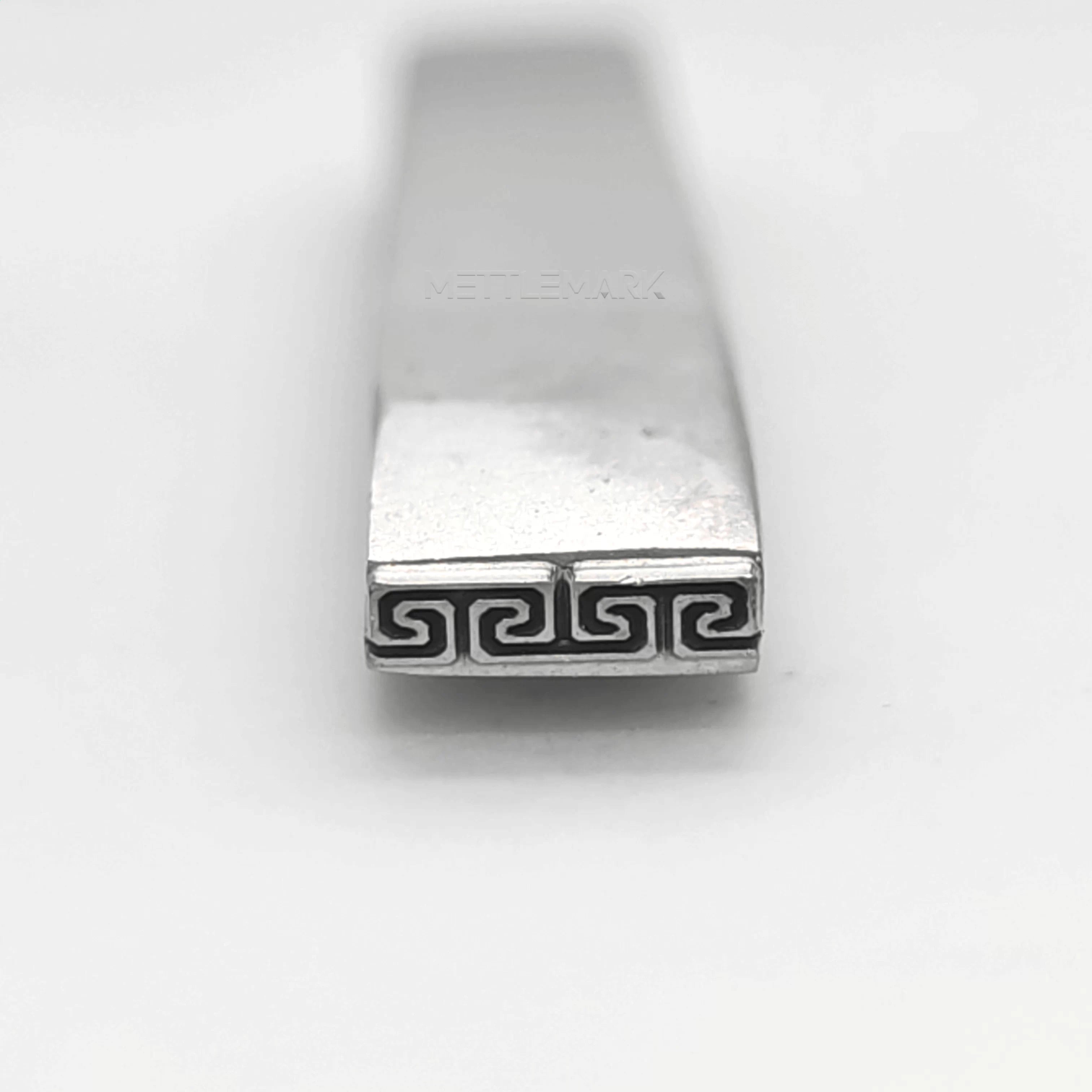 Metal stamping tool with BordersCityWallPattern