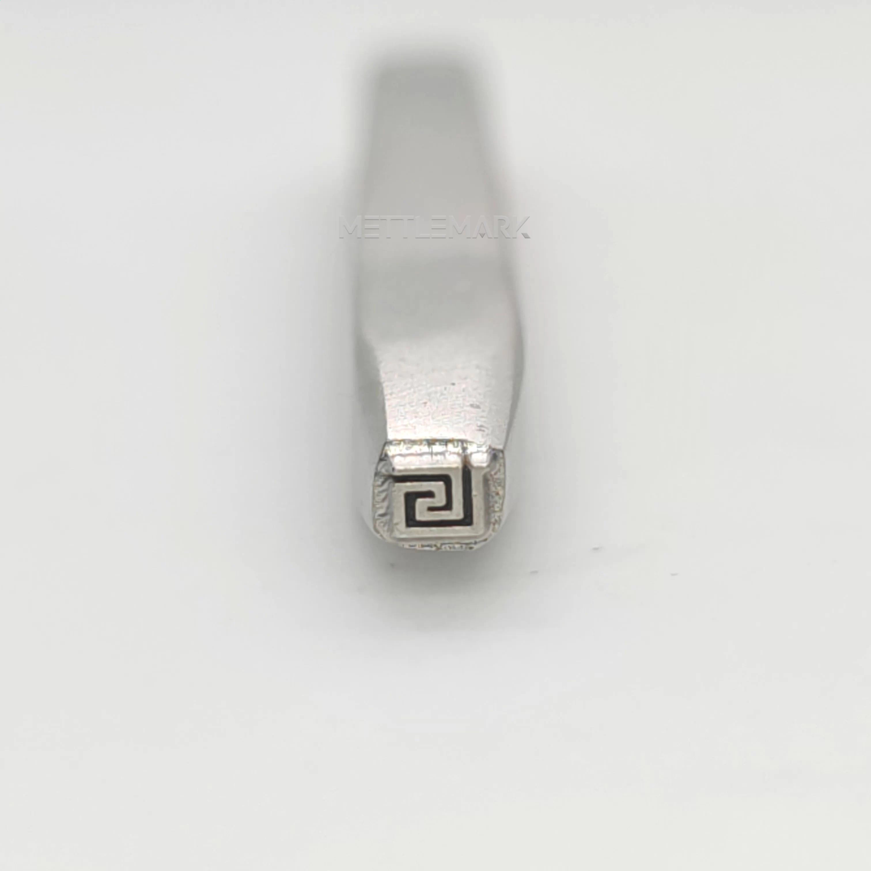 Metal stamping tool with BordersSingleSwirlPatter