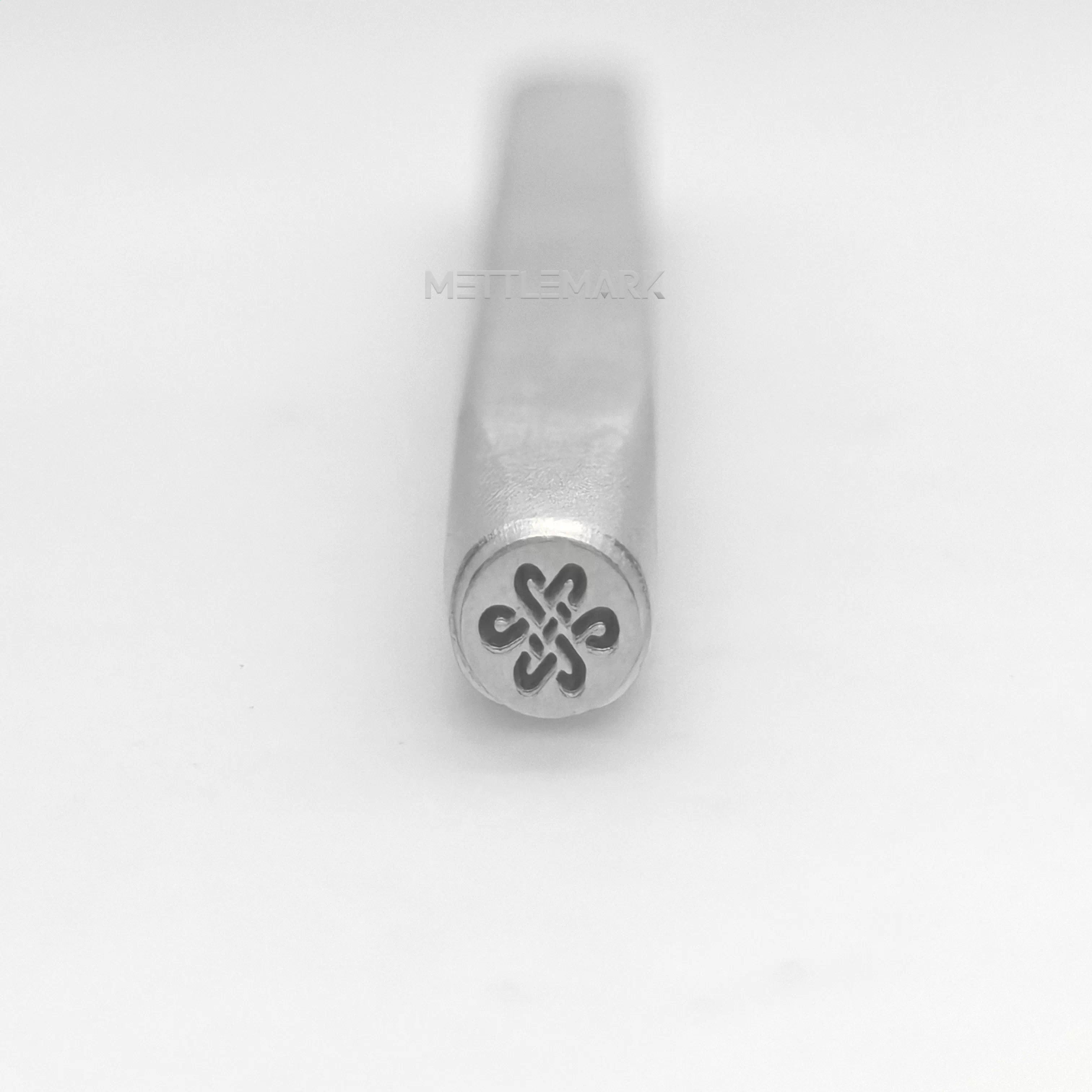 Metal stamp with Buddhism Auspicious Knot Tibetan Buddhism