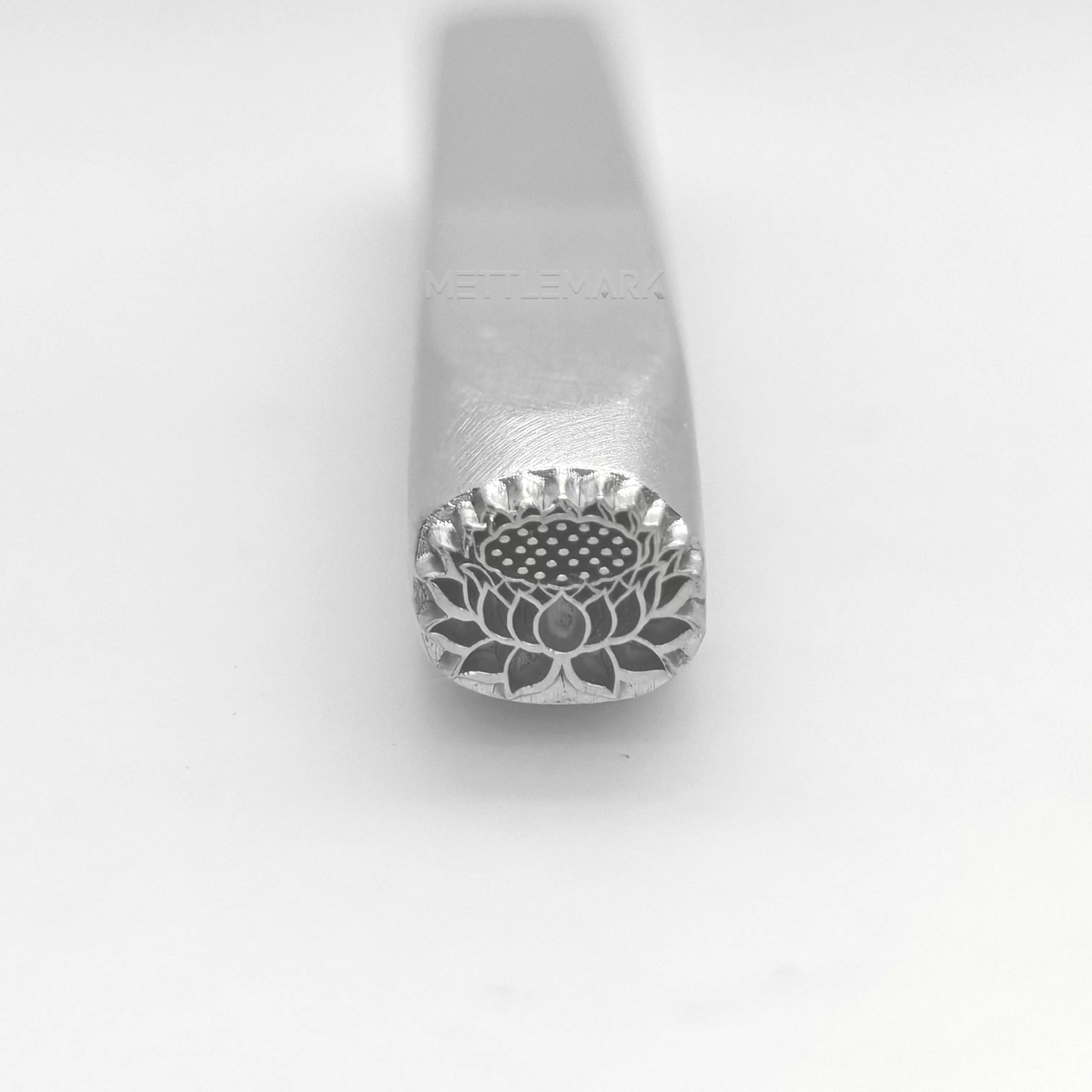 Metal stamp with Lotus flower lotus root