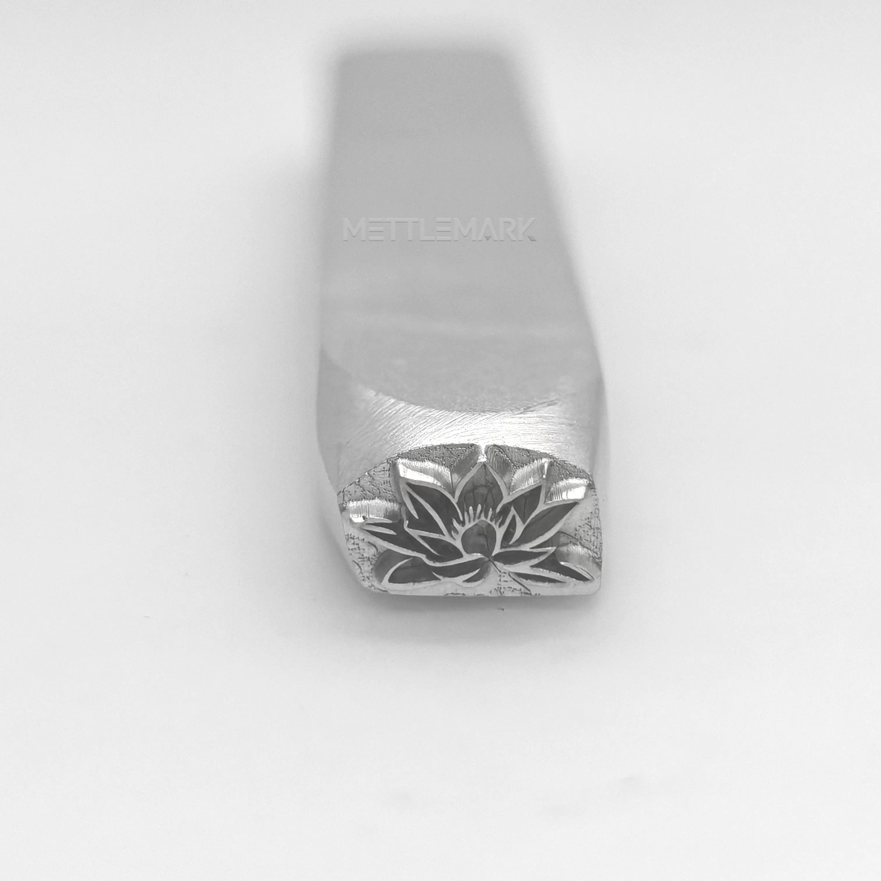 Metal stamp with Lotus flower