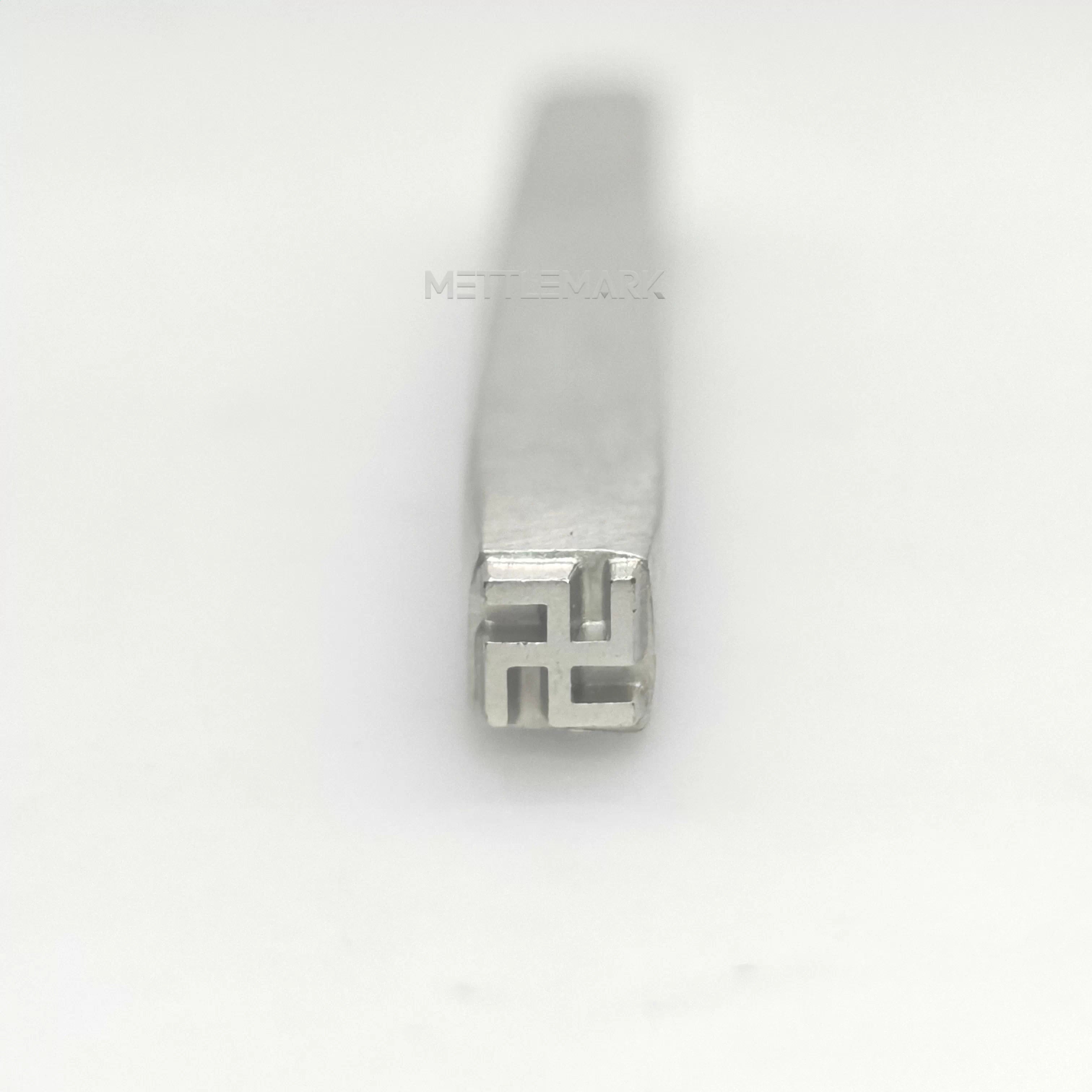 Metal stamp with Buddhism Swastika Knot