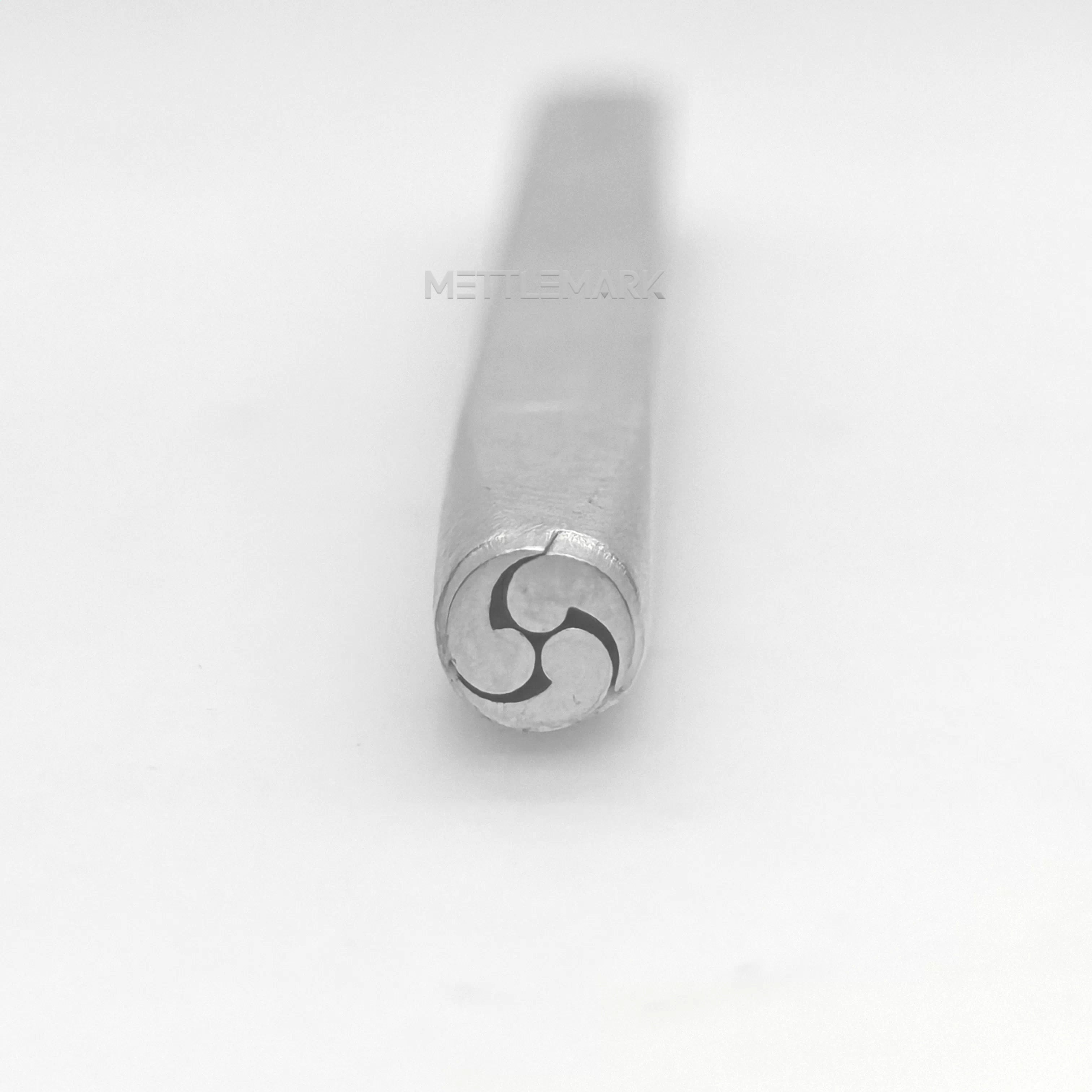Metal stamp with Metal stamp with Buddhism Swirl Pattern