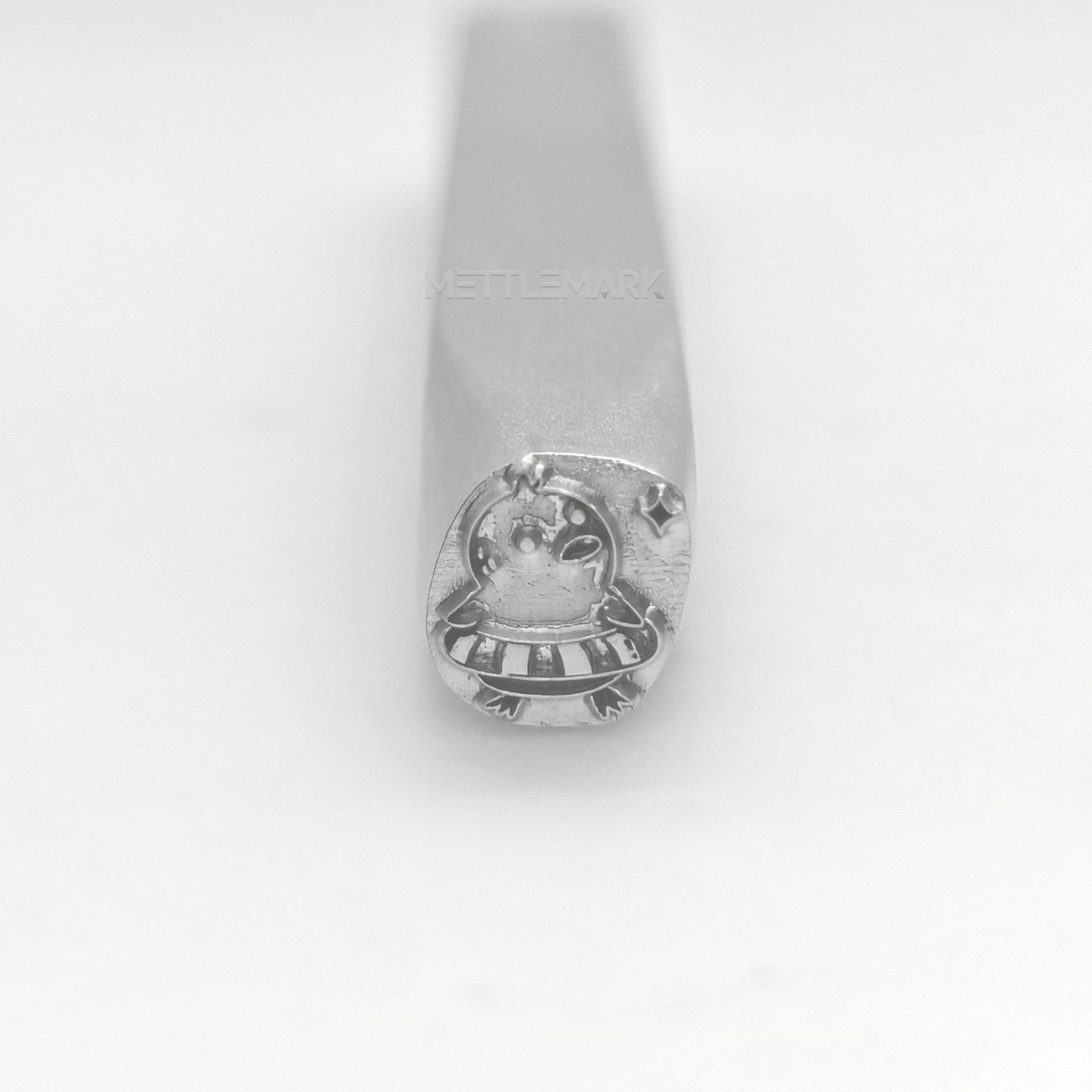 Metal stamping tool with Cartoon LittleDuckWearingASwimmingRing