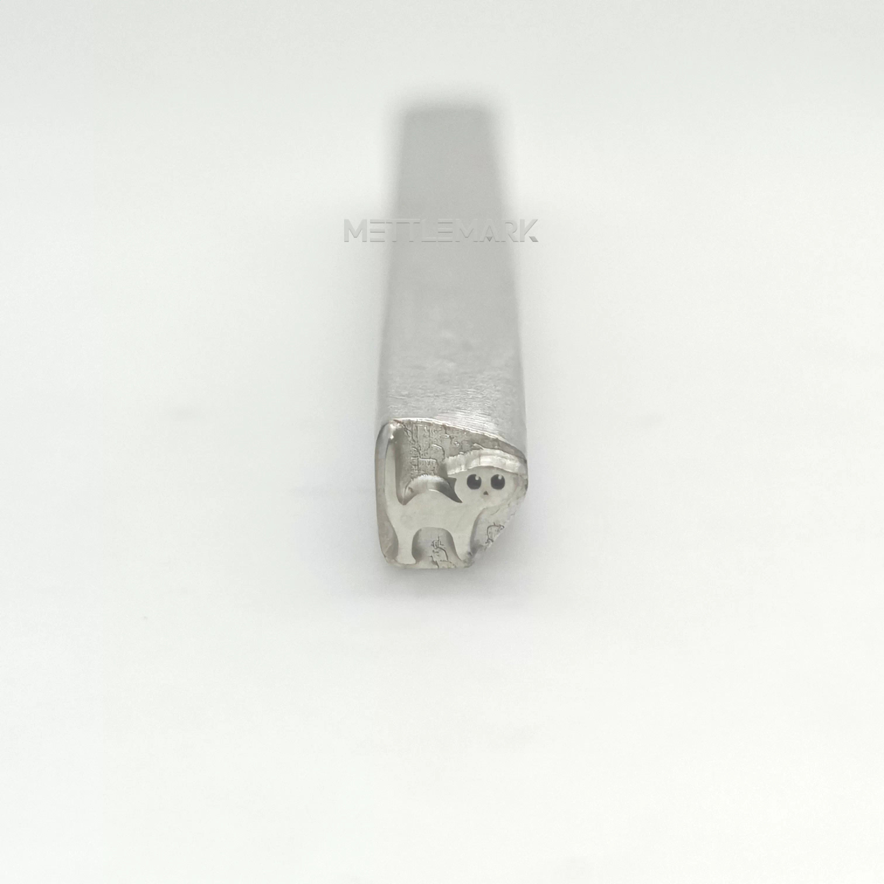Metal stamping tool with animal CatCuriousCuteKitten