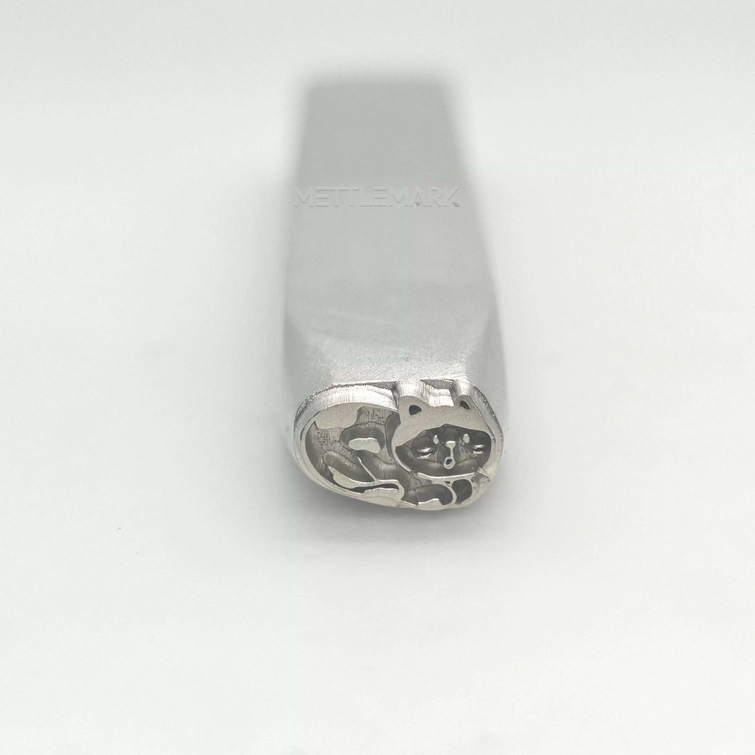 Metal stamping tool with animal CatRestingKittenLying