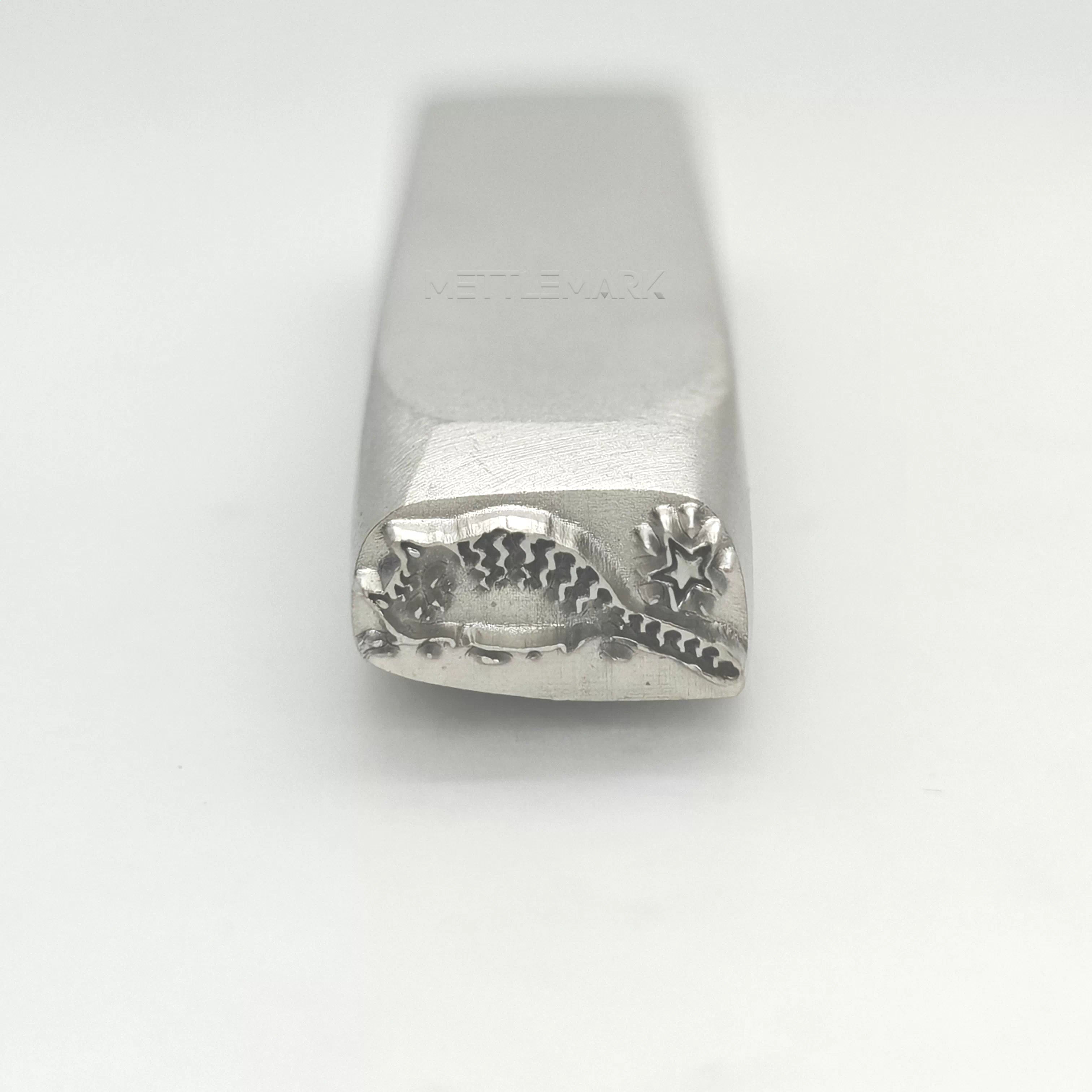 Metal stamping tool with animal CatRestingKittenLying
