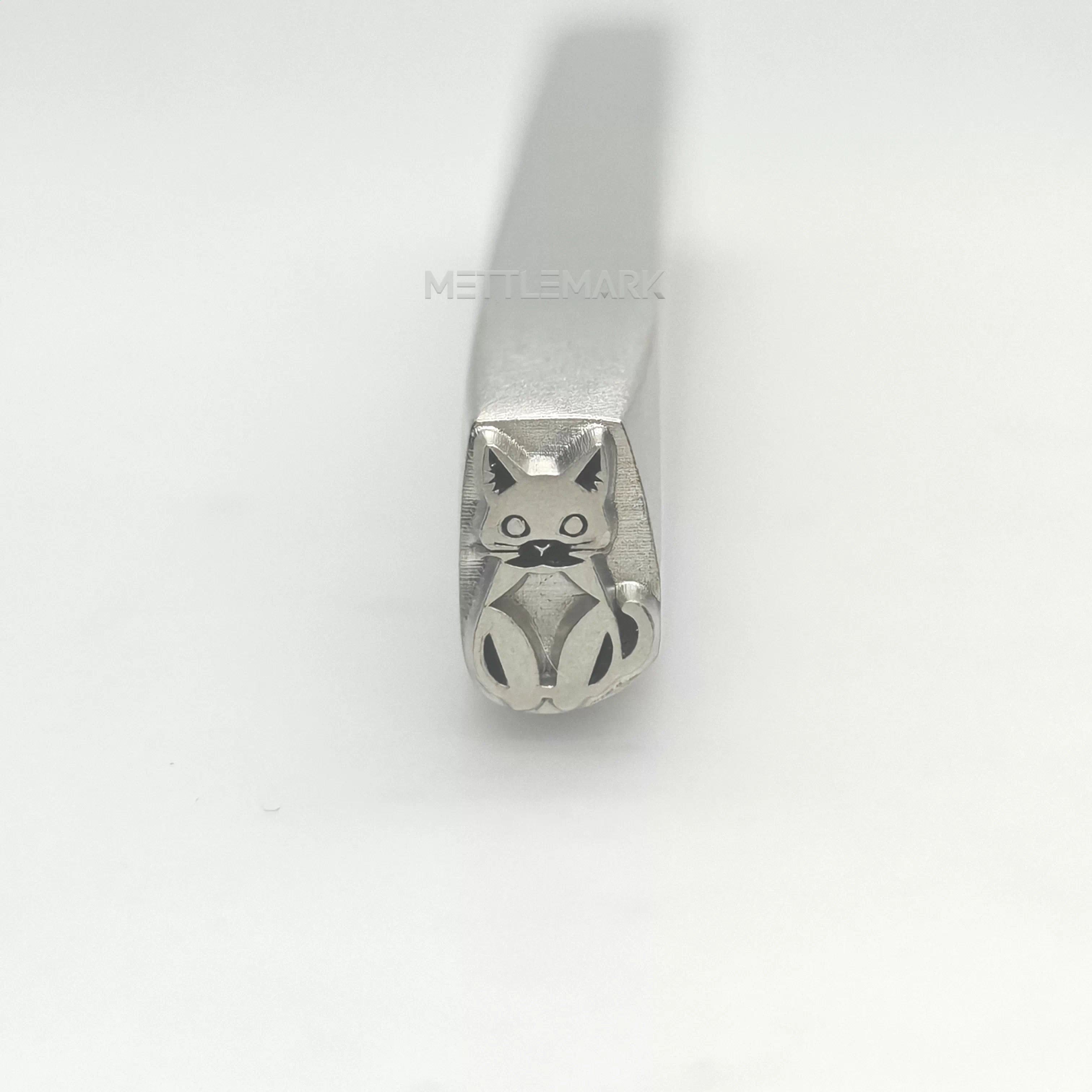 Metal stamping tool with CatSittingKitten