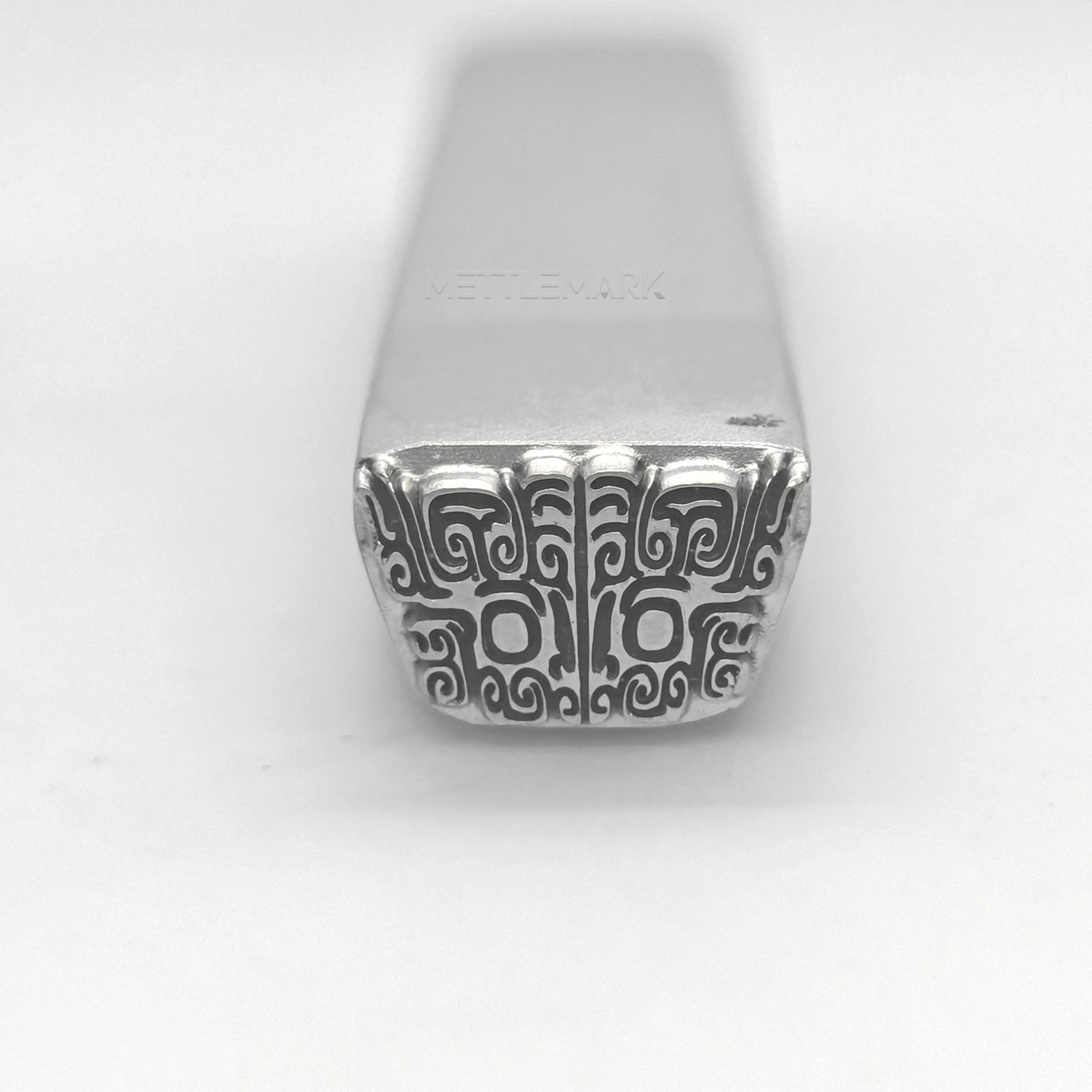 Metal stamping tool with ChineseElements AnimalFacePattern