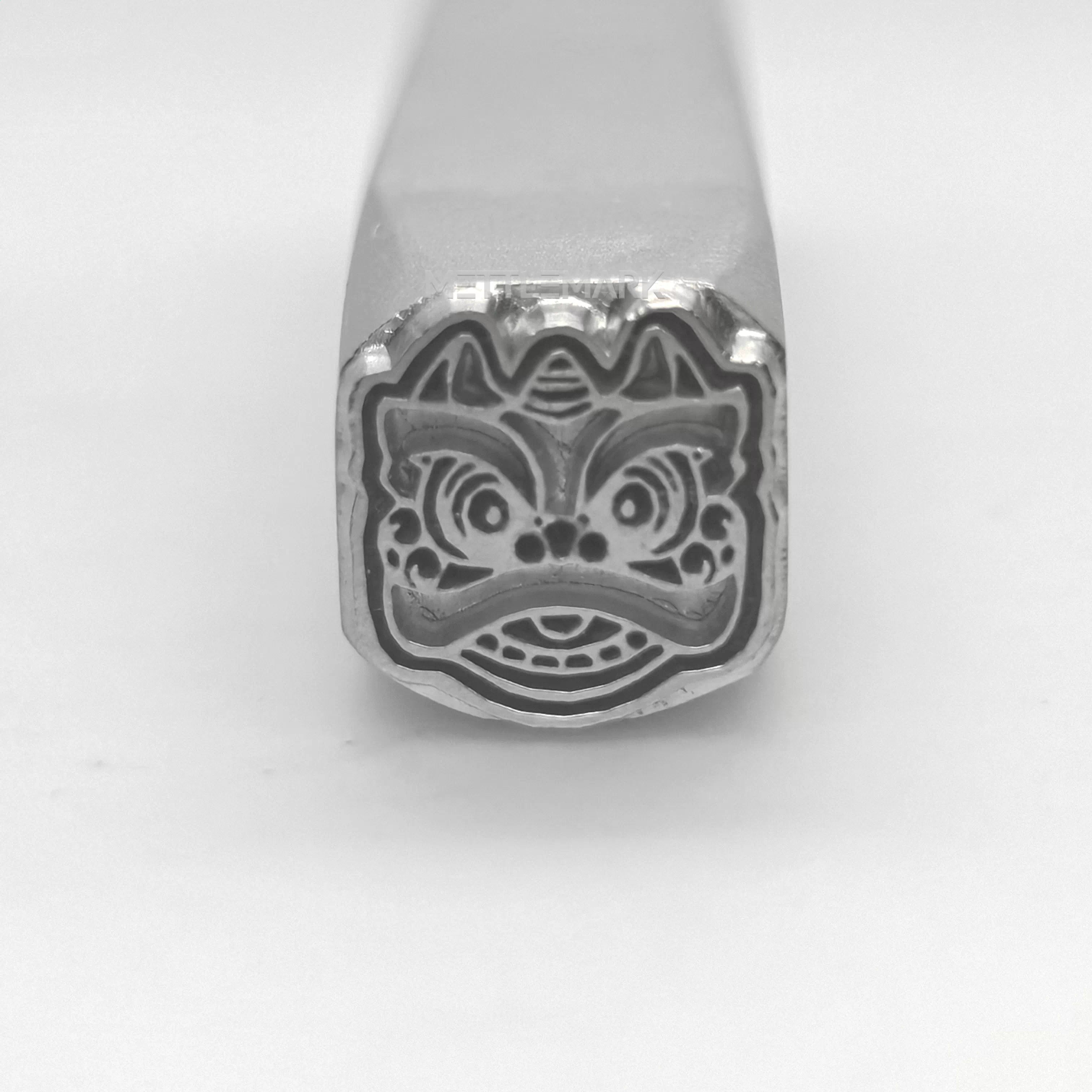 Metal stamping tool with ChineseElements LionAwakening