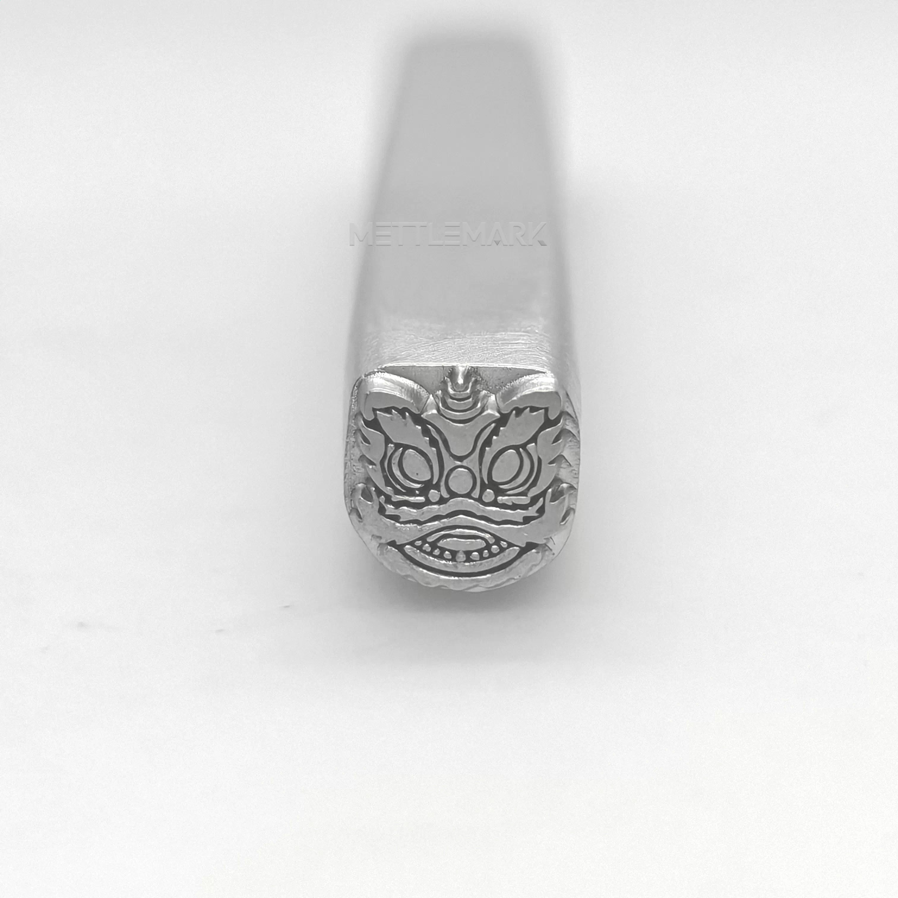 Metal stamping tool with ChineseElements LionAwakening
