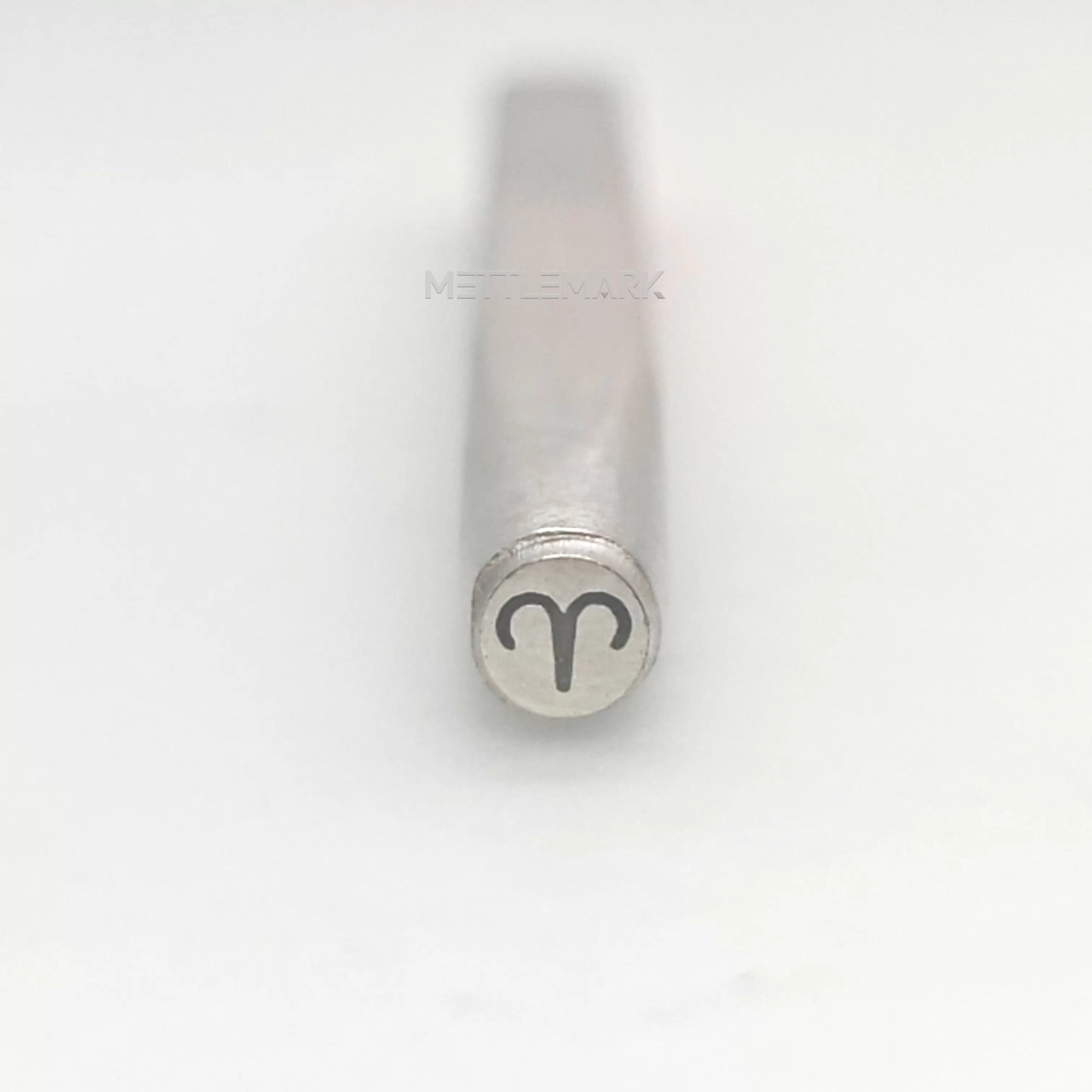 Metal stamp with Zodiac Sign Aries