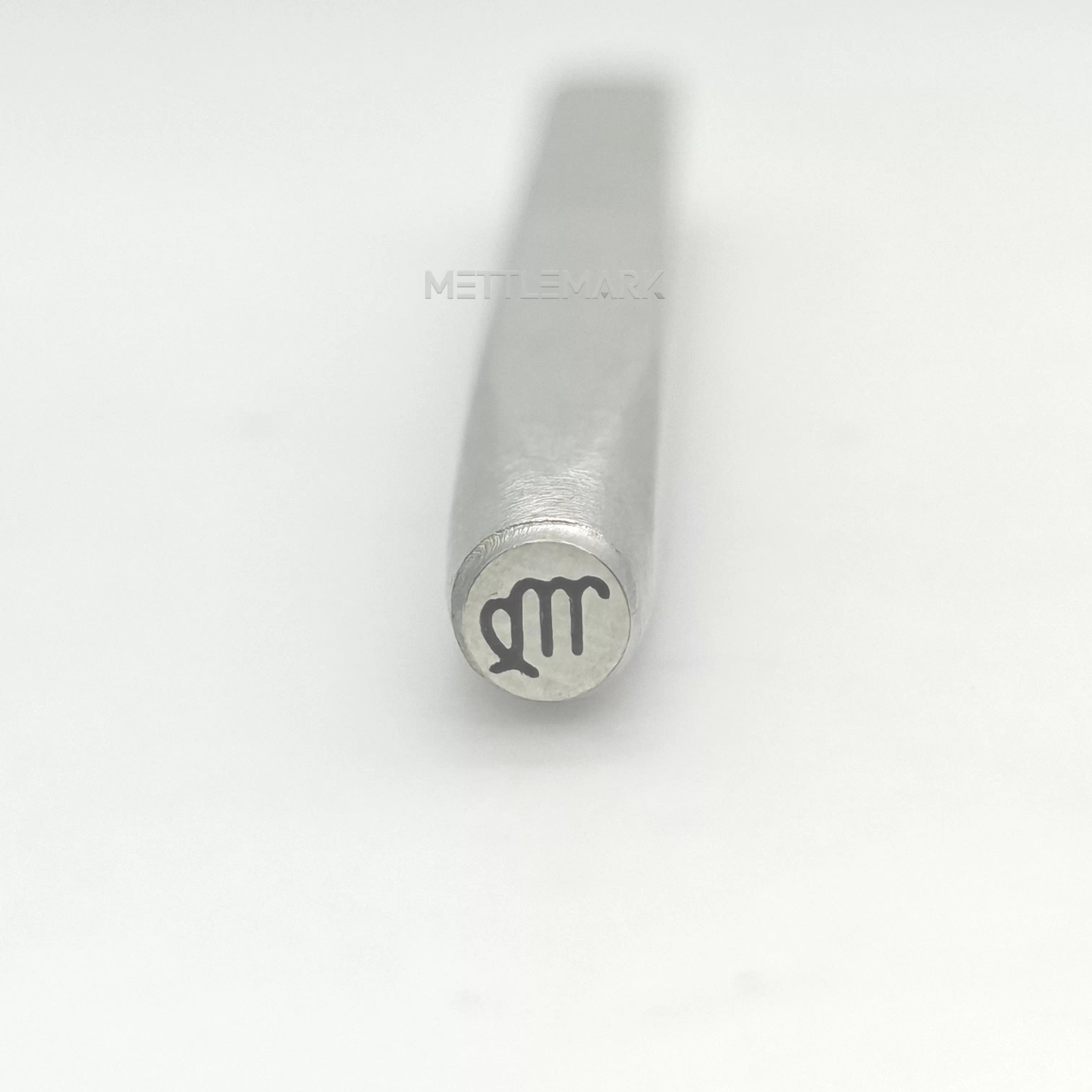 Metal stamping tool with Virgo zodiac sign