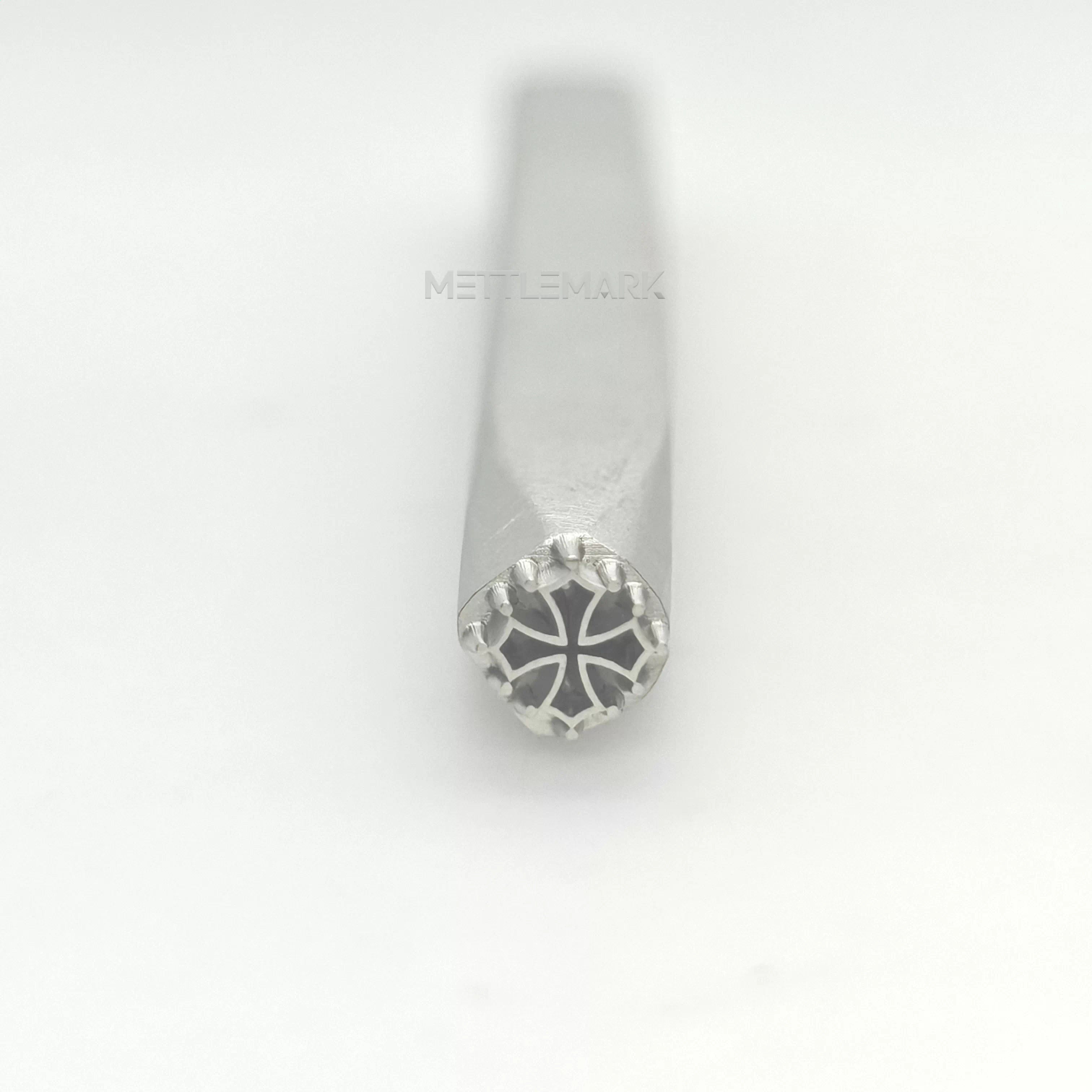 Metal stamping tool with cross