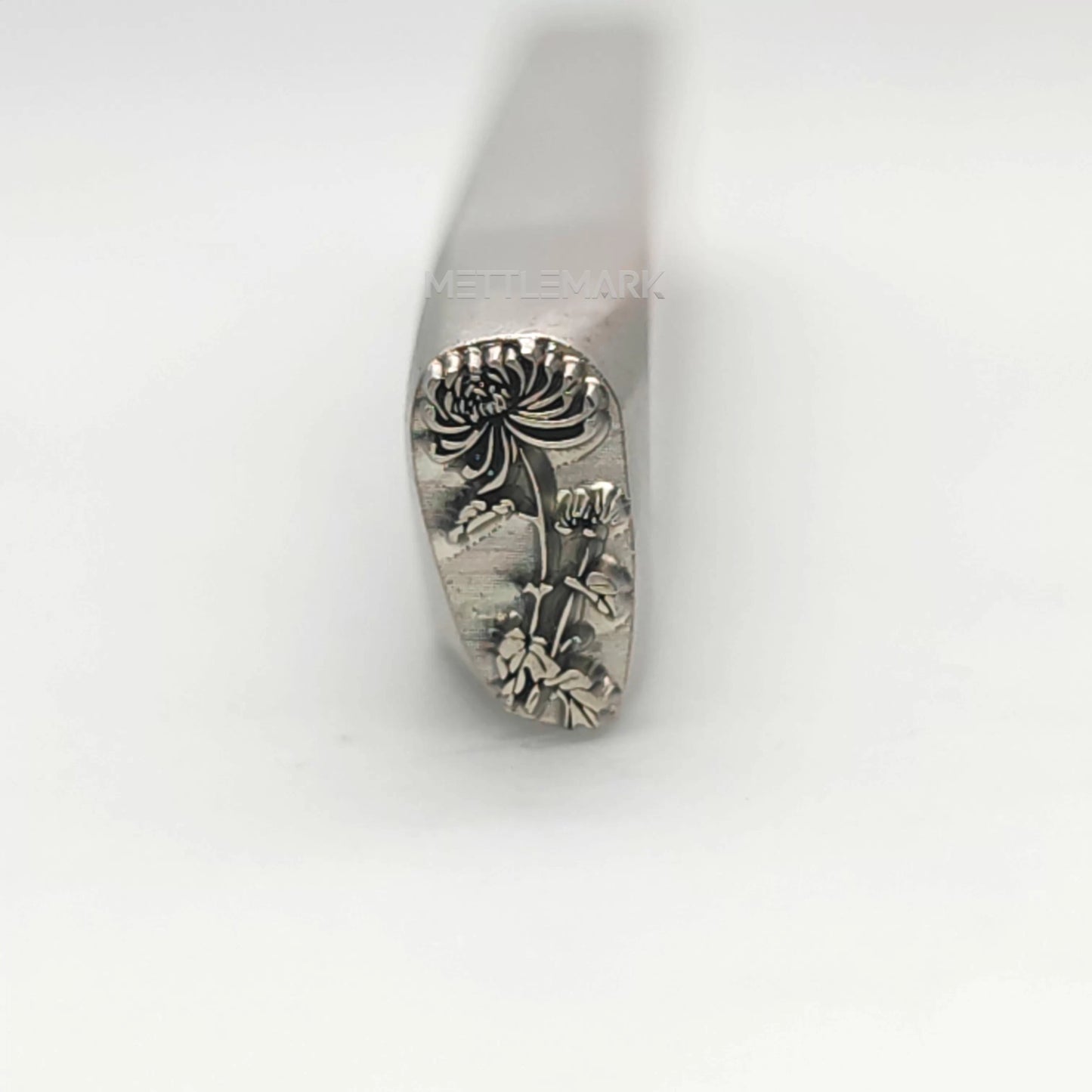 Custom Metal Design Stamp Flowers Chrysanthemum 3 - Memk-1279