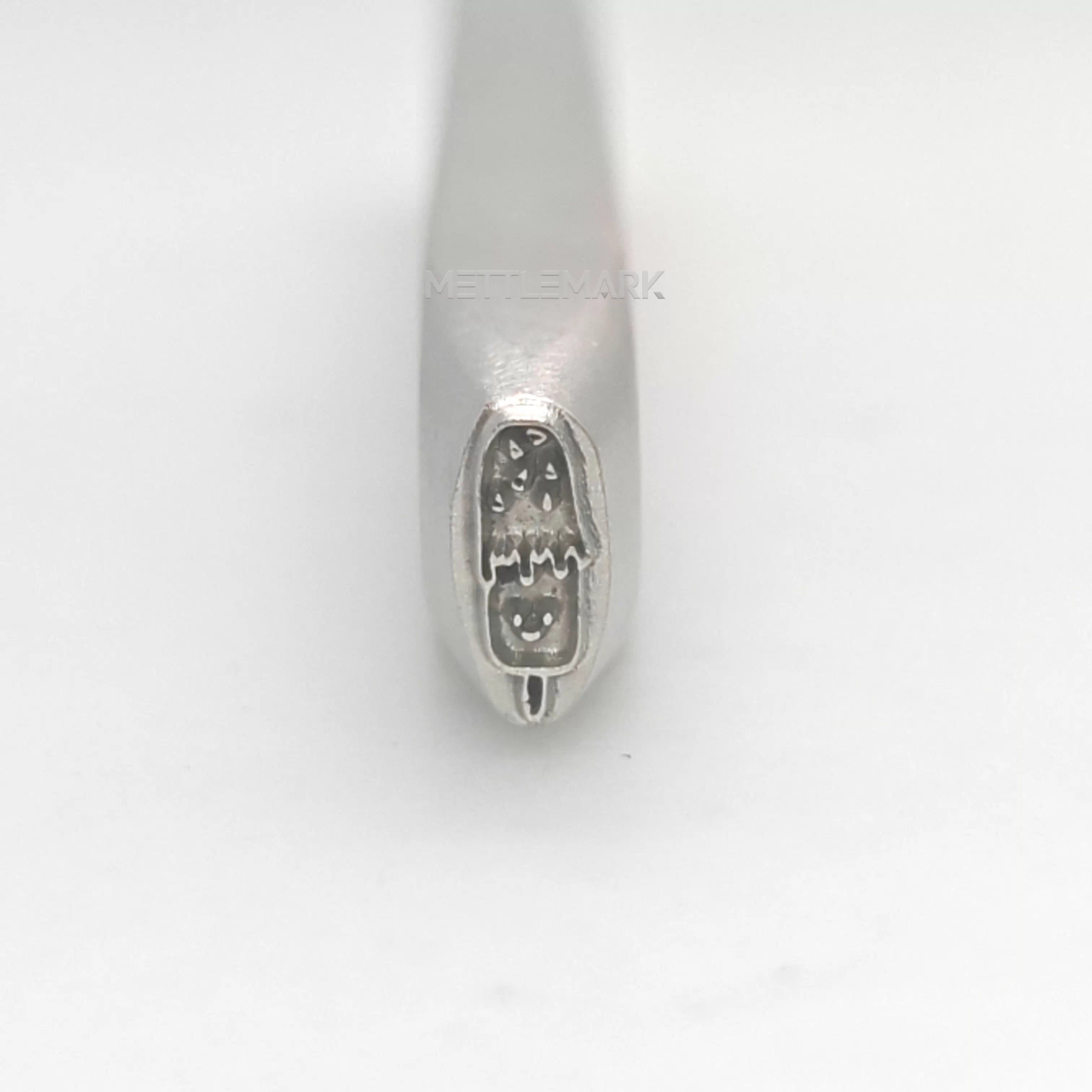 Metal stamping tool with FoodAndWaterSmileyFaceAndIceCream