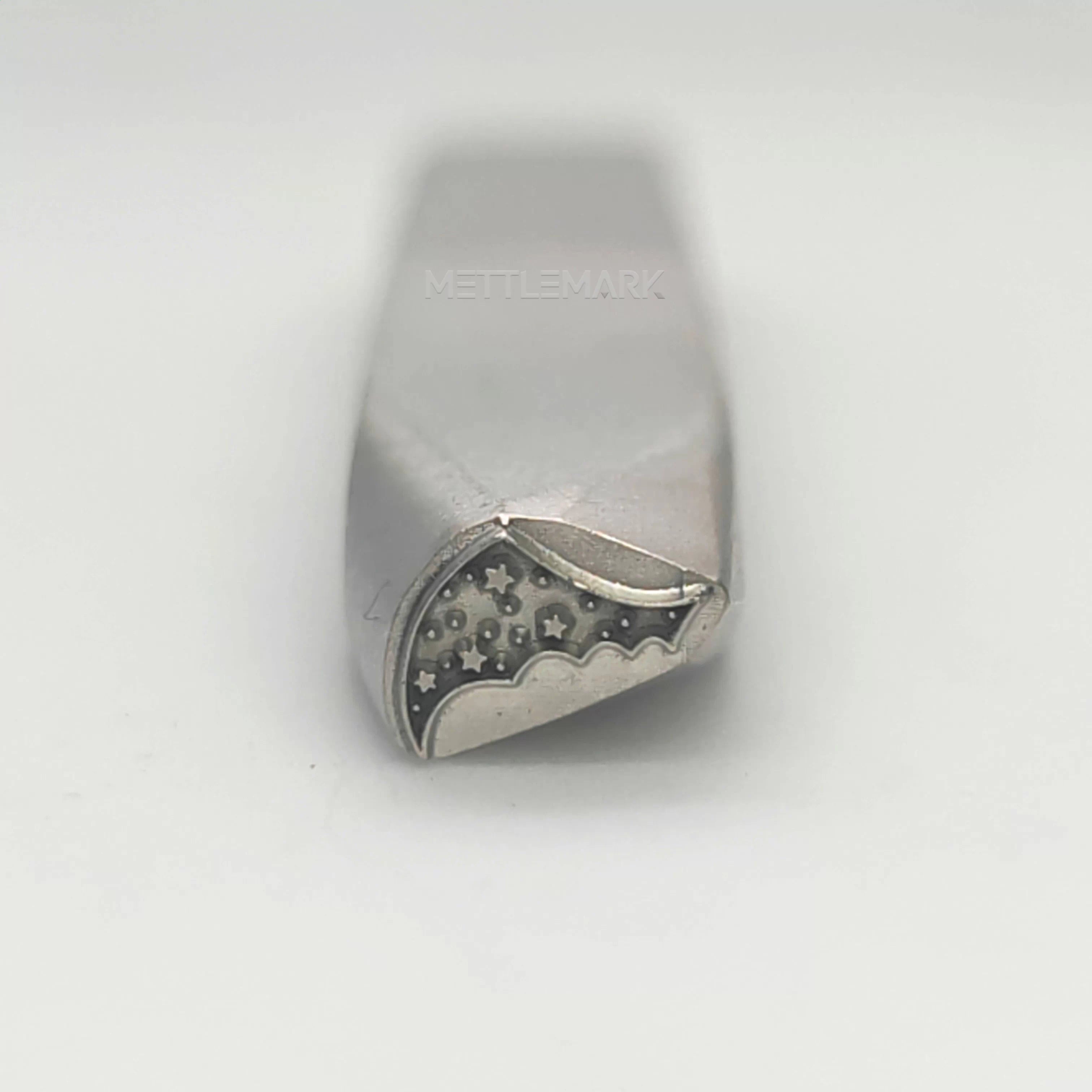 Custom Metal Stamp Halloween Angel Wings Symbol Metal Design Stamp - Memk-0015