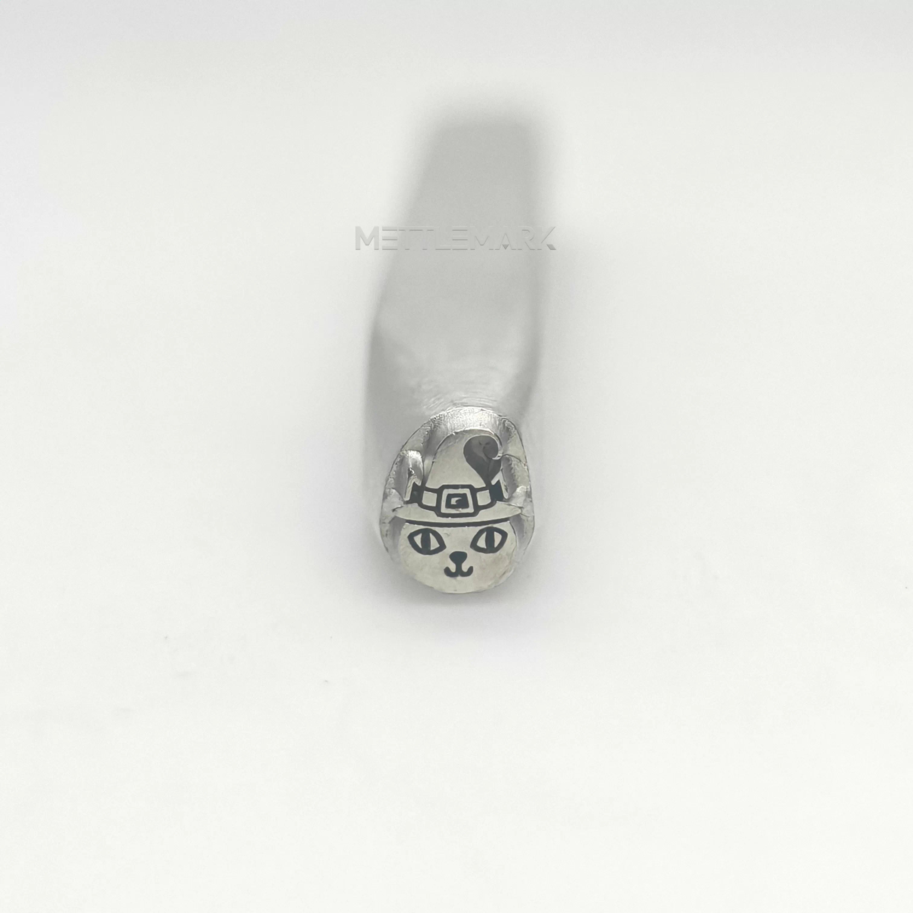 Metal stamping tool with Halloween ElfCat