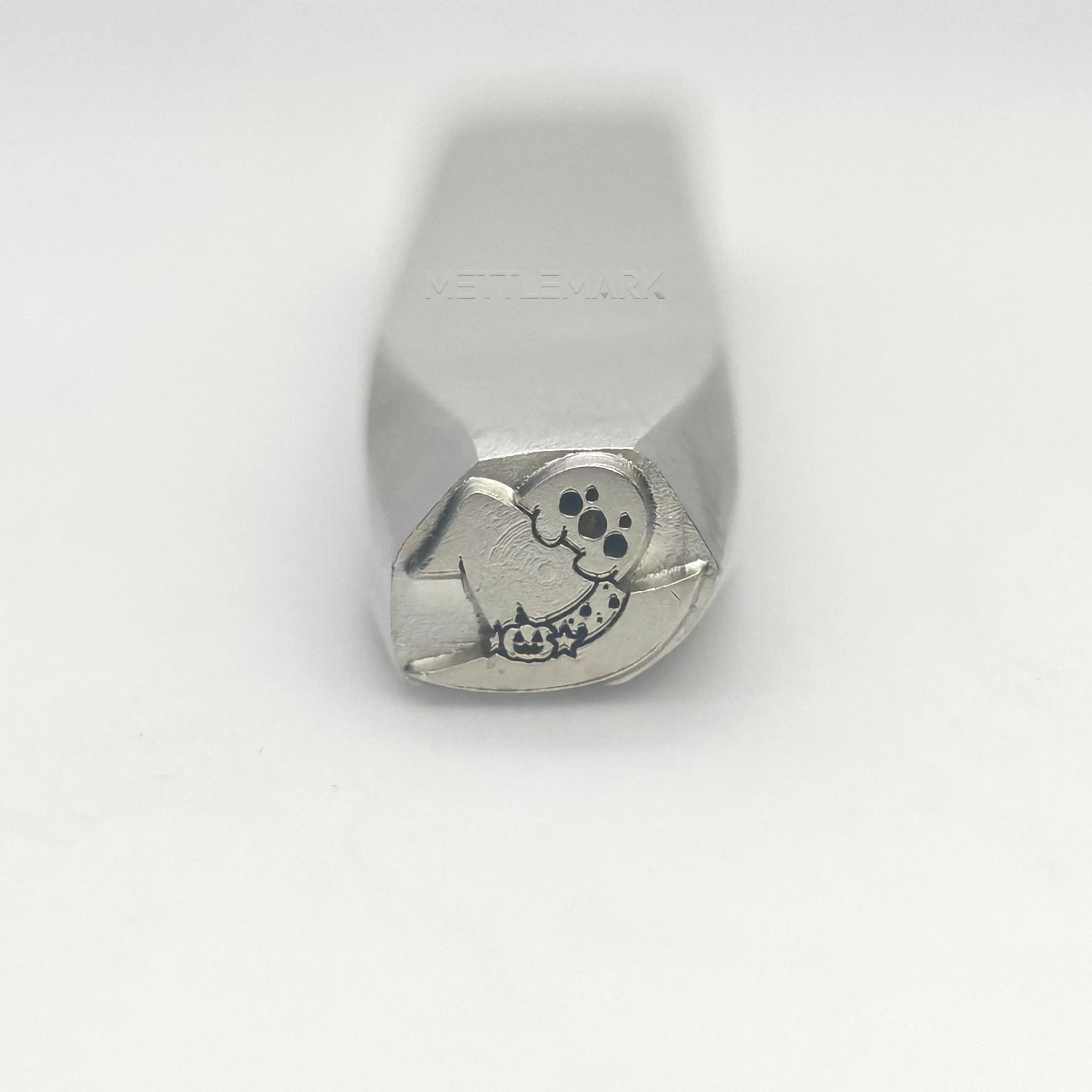 Metal stamping tool with Halloween GhostAccessoryHat
