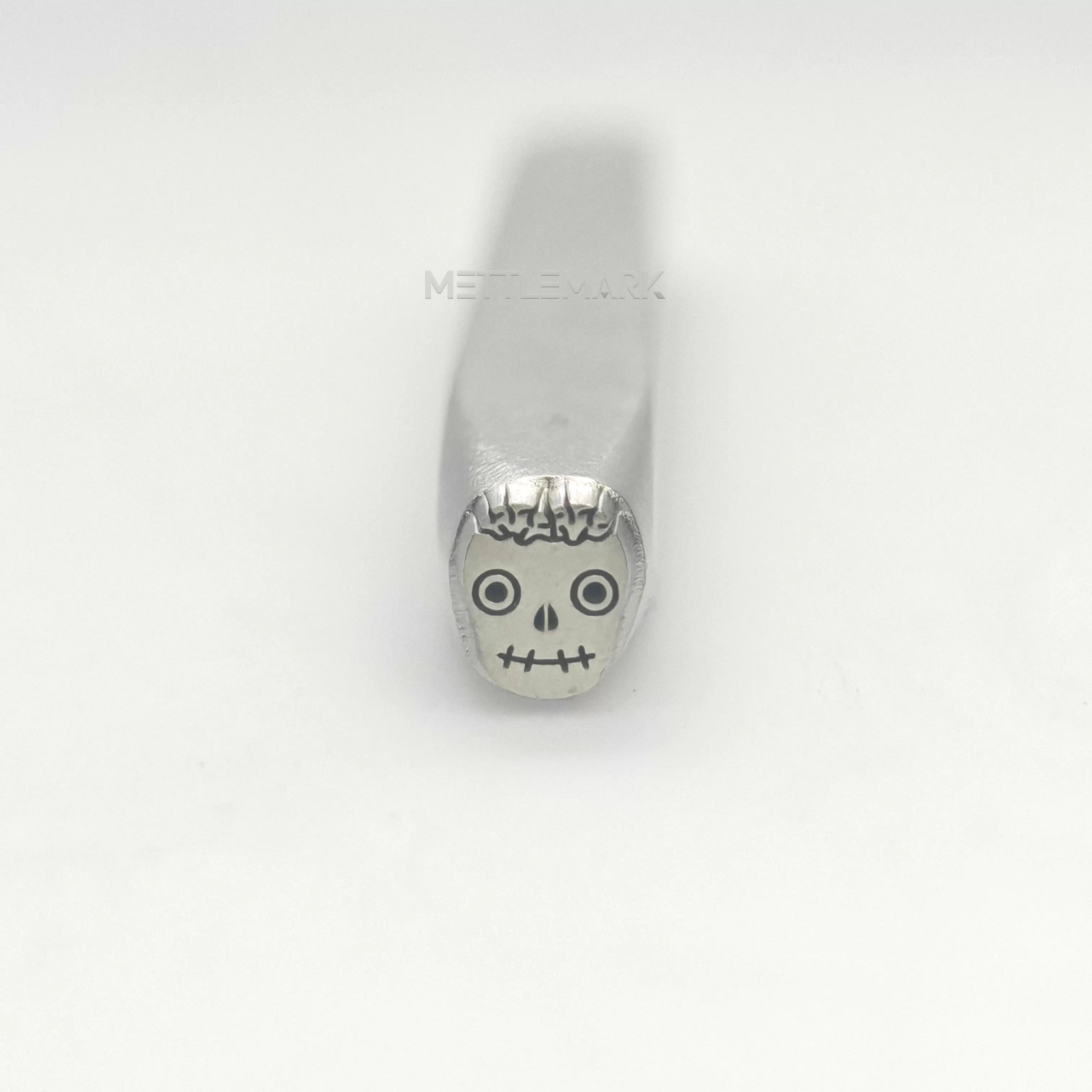 Metal stamping tool with Halloween Skull