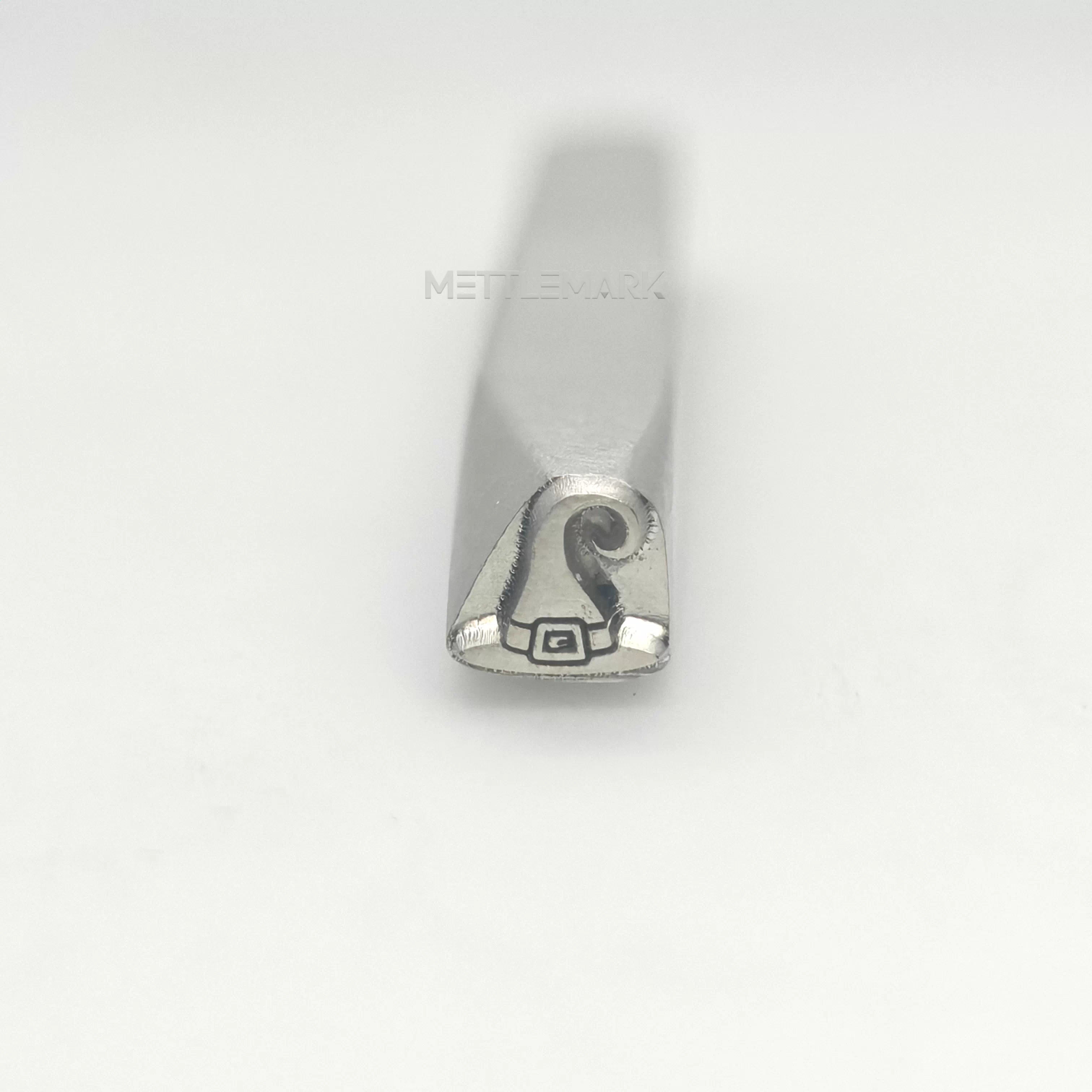 Custom Metal Stamp Halloween Witch Hat Symbol Metal Design Stamp - Memk-0016
