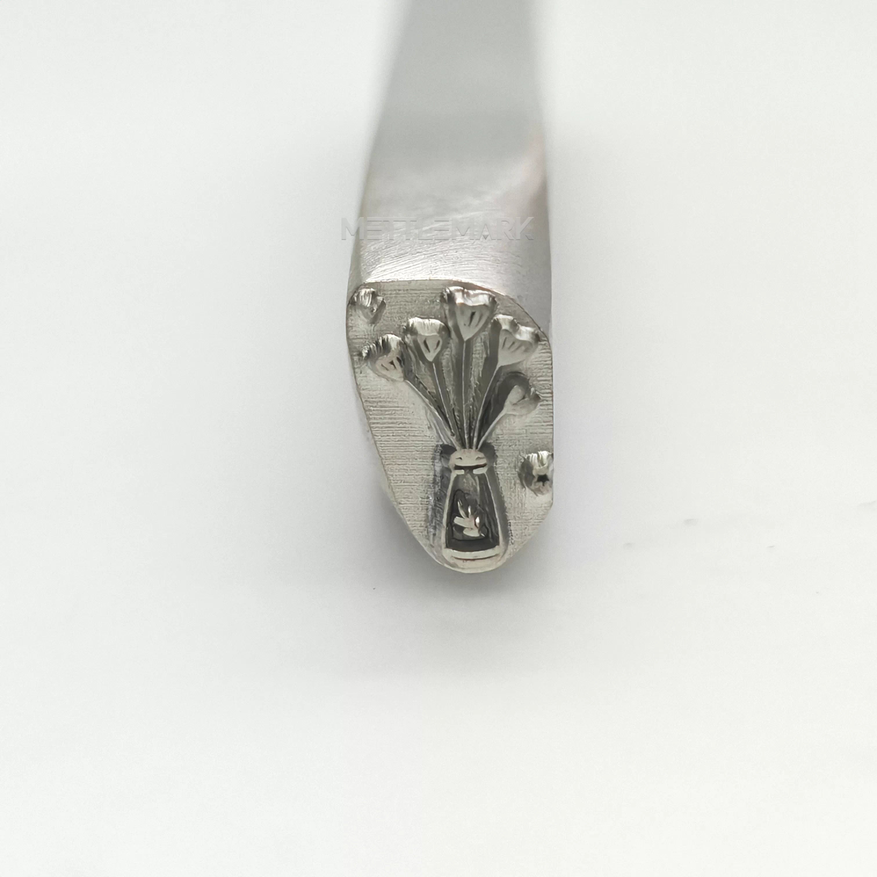 Metal stamp with a Vase heart