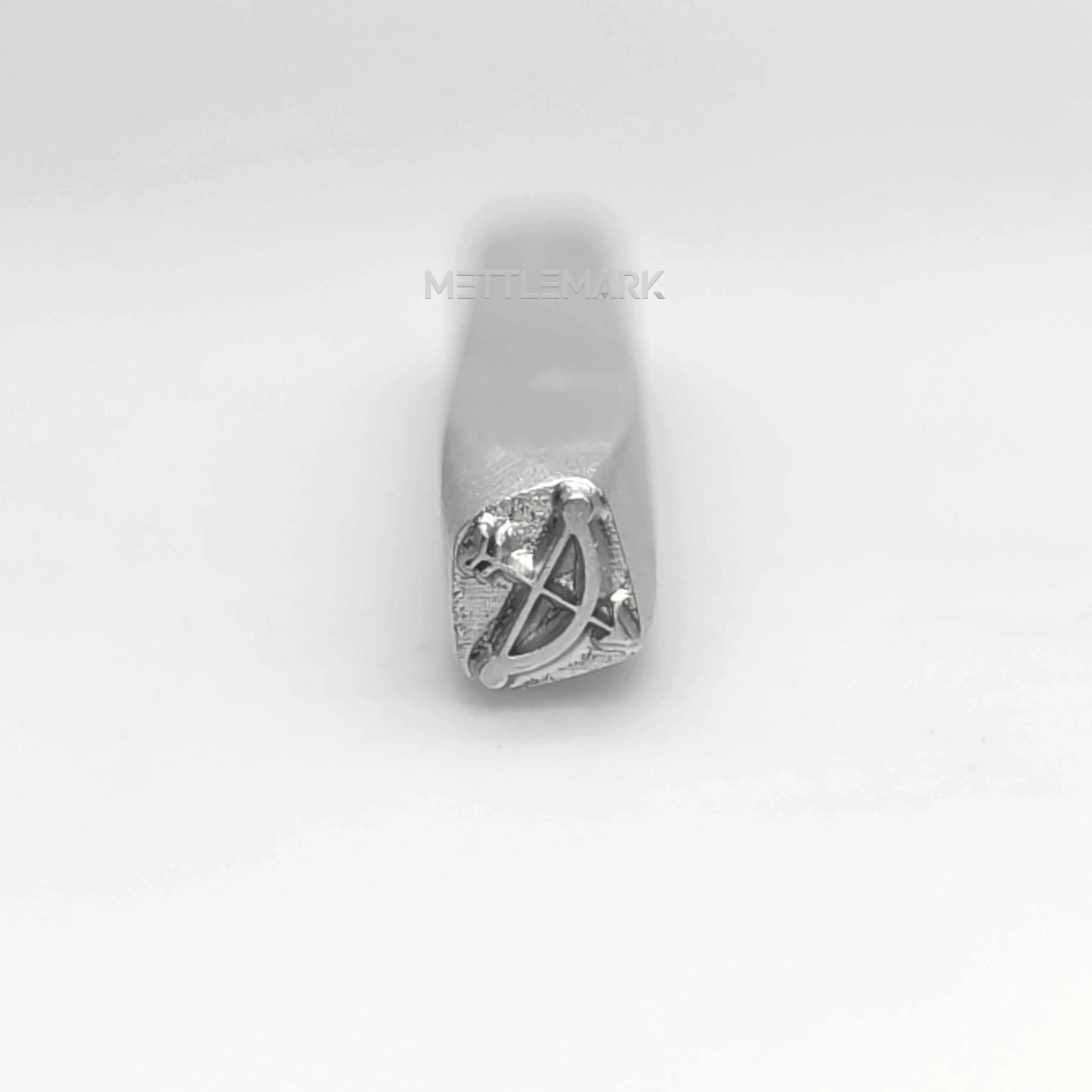 Metal stamping tool with CupidsArrow