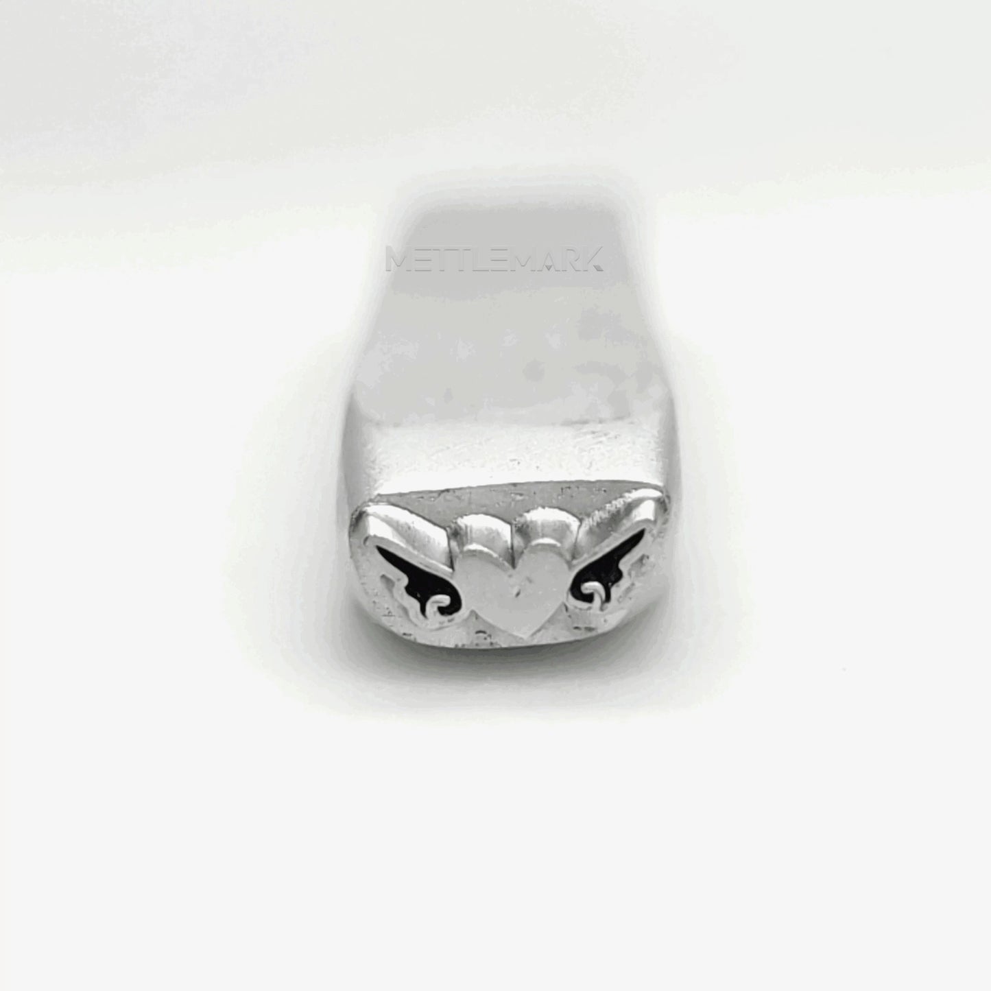 Custom Metal Design Stamp Love Heart & Angel Wings - Memk-0738