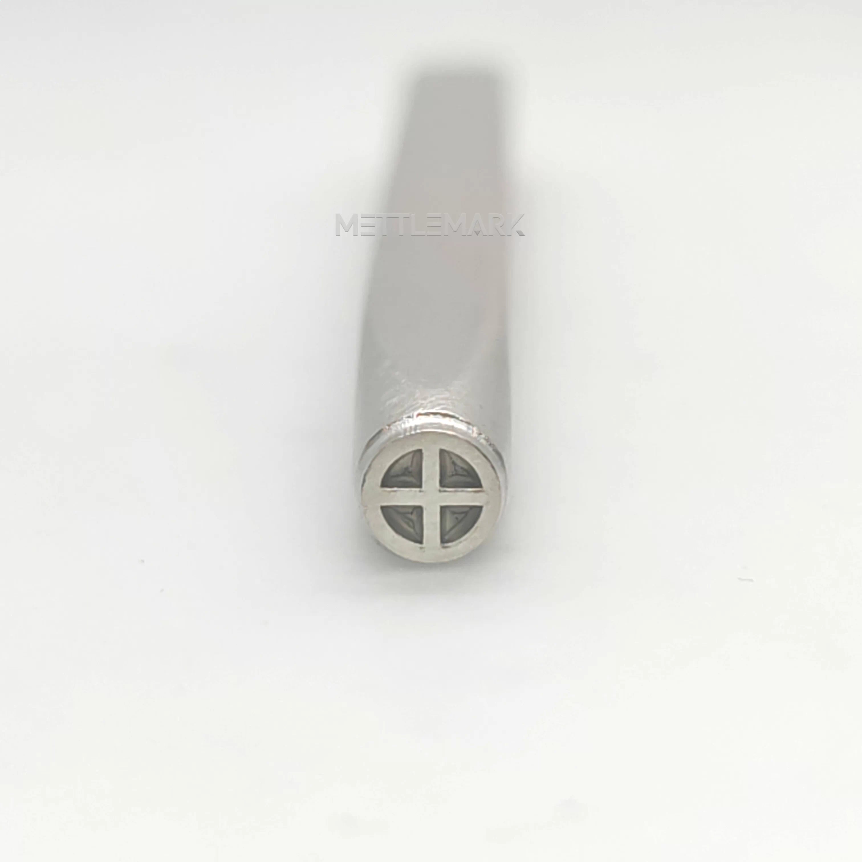 Metal stamping tool with SymbolsCrossPatter