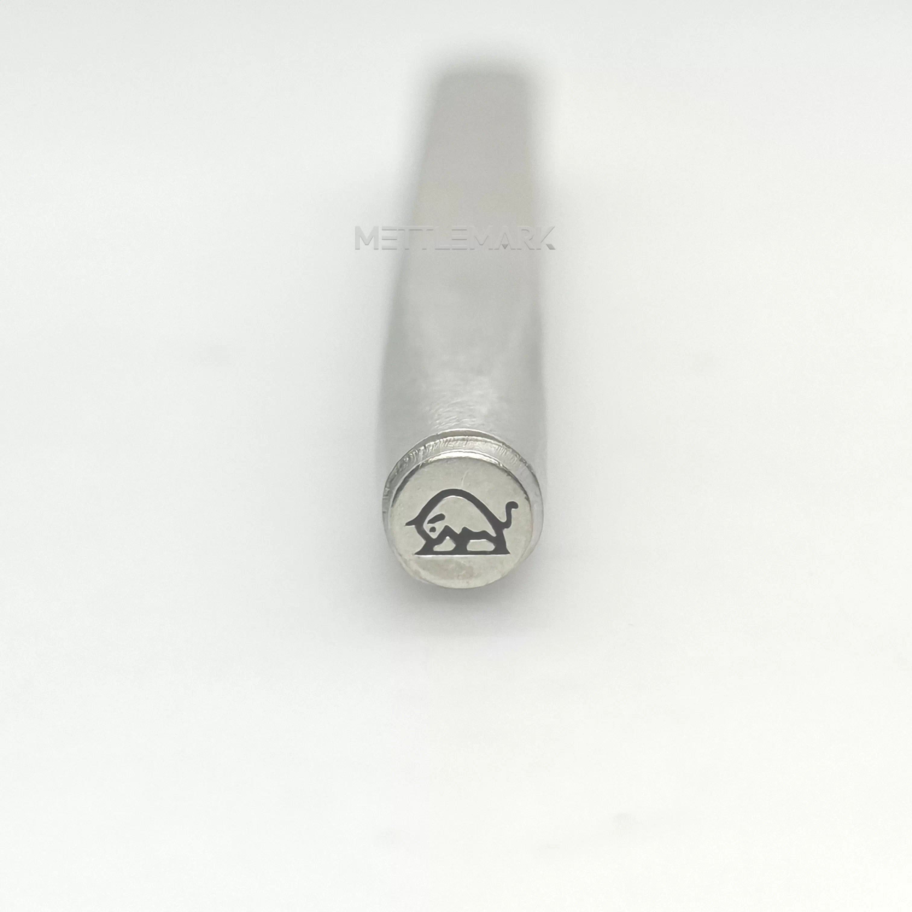 Metal stamp with a ox design