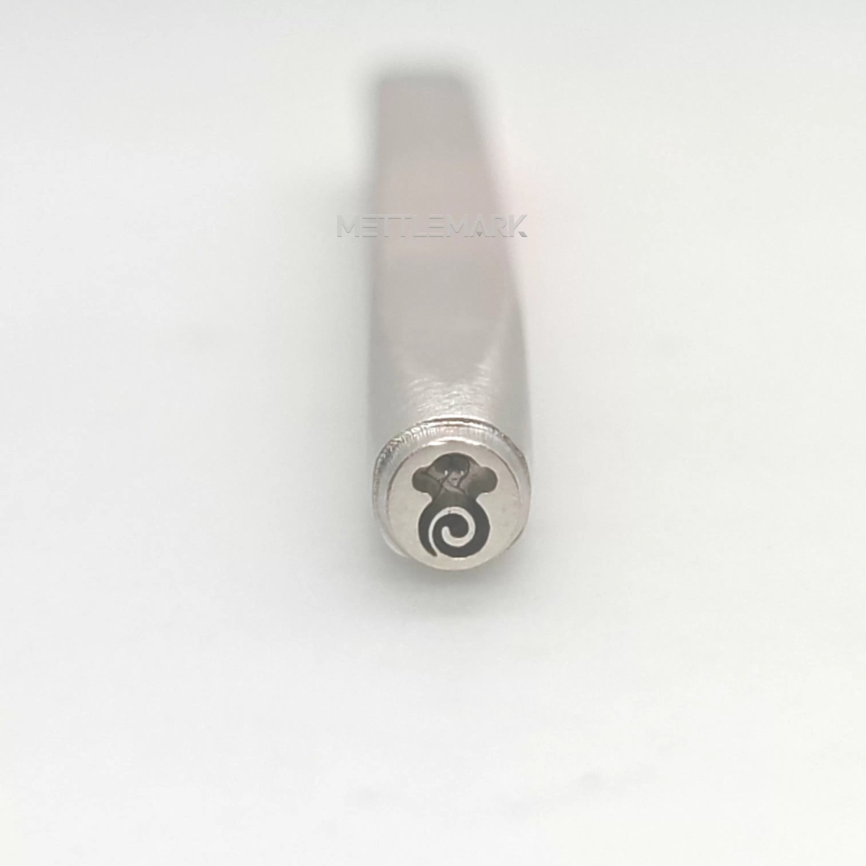 Metal stamp with a monkey design