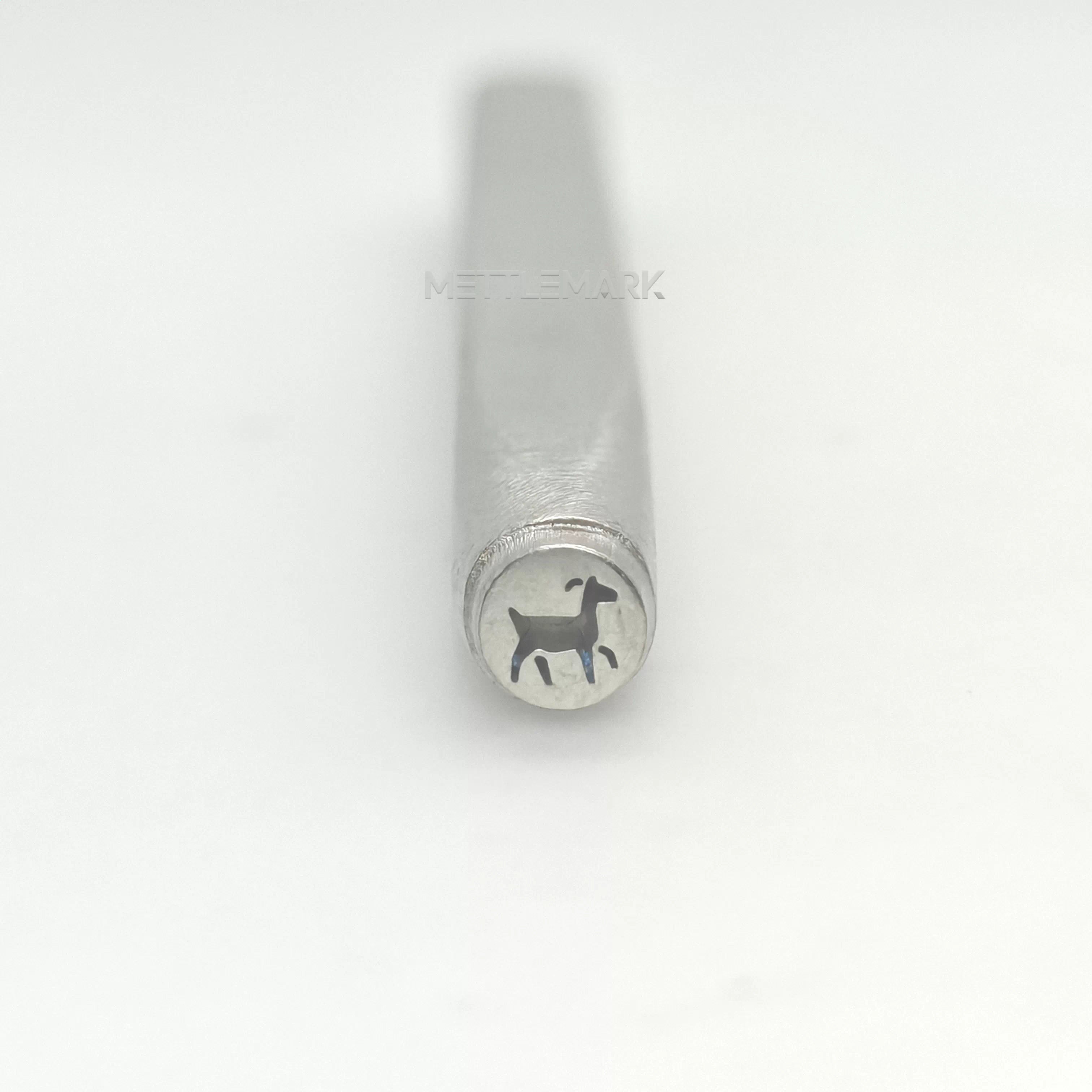Metal stamp with a sheep design
