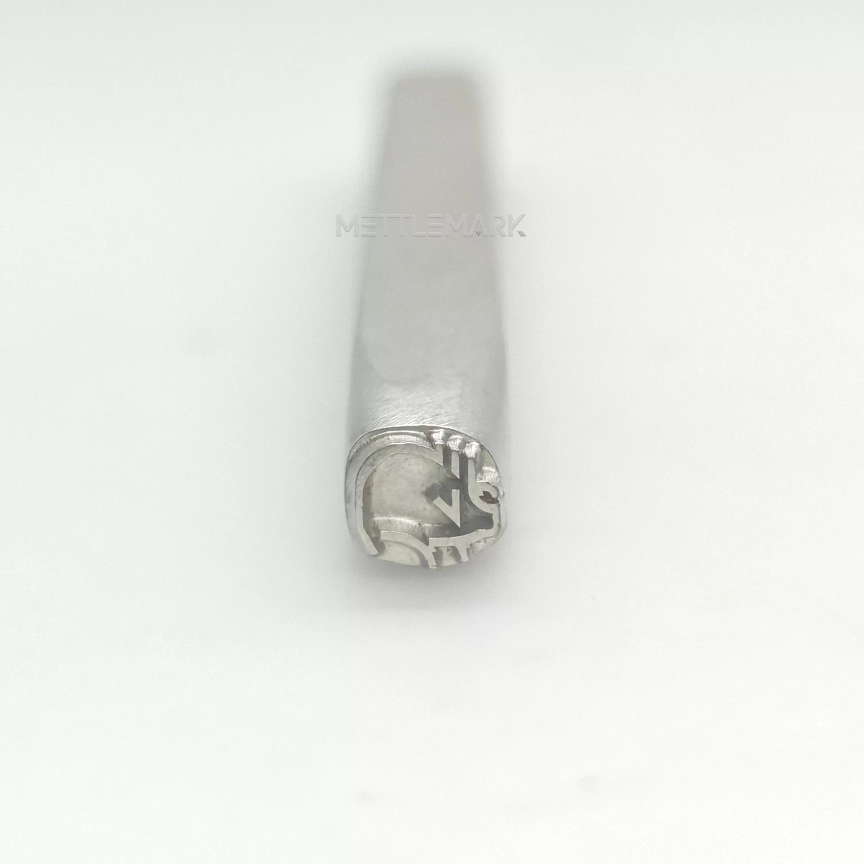 Metal stamp with a pig design