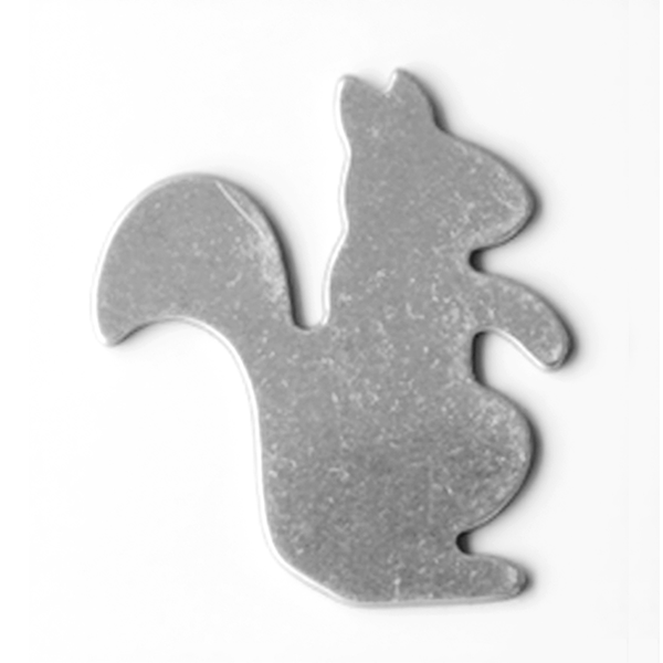 Gray squirrel-shaped object on a white background MetalStampingBlank