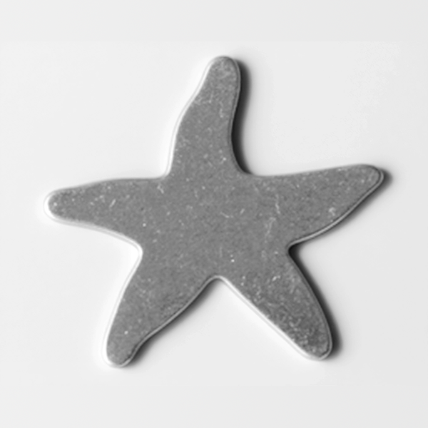Star-shaped object on a white background MetalStampingBlank