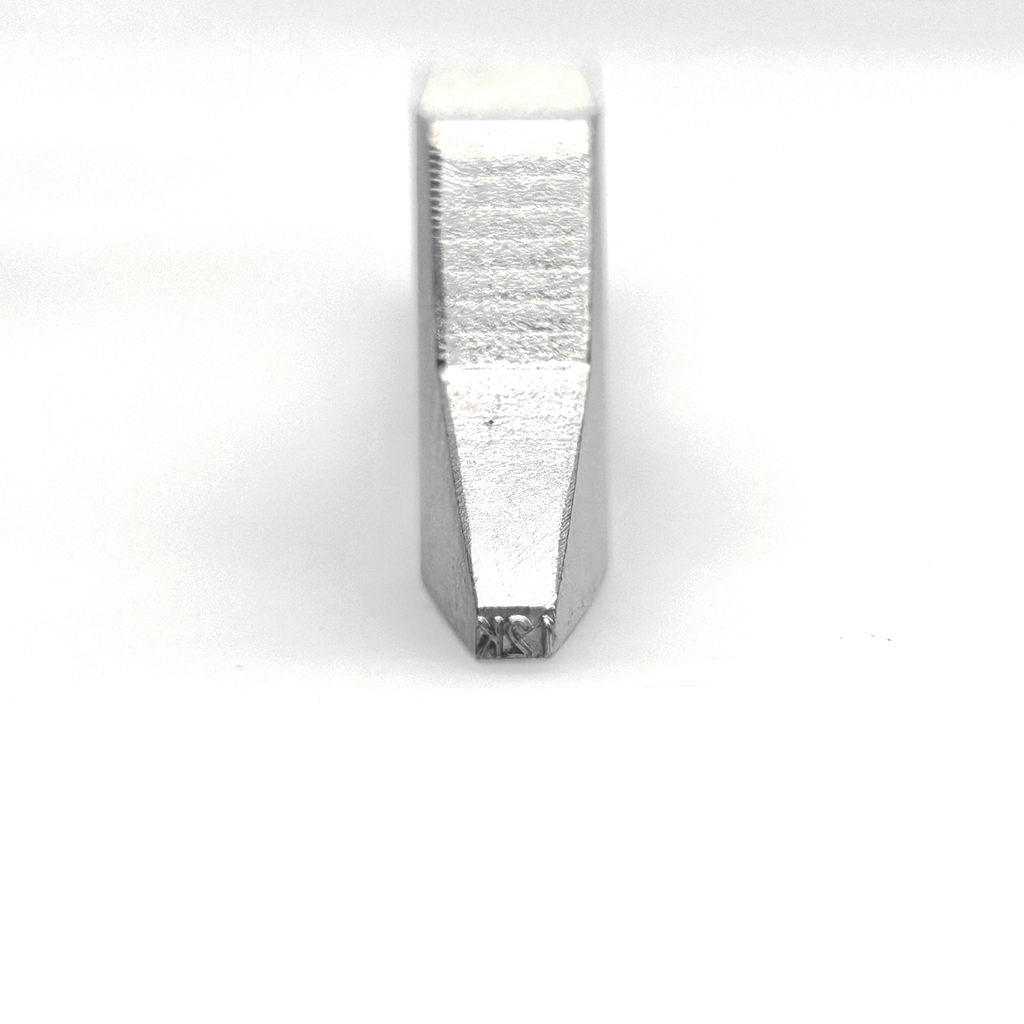Bent Stamp Specialized for Ring Inside Stamping “12K” -Metal Design Stamp - Memk-9004