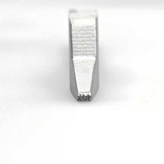 Bent Stamp Specialized for Ring Inside Stamping “10K” -Metal Design Stamp - Memk-9003