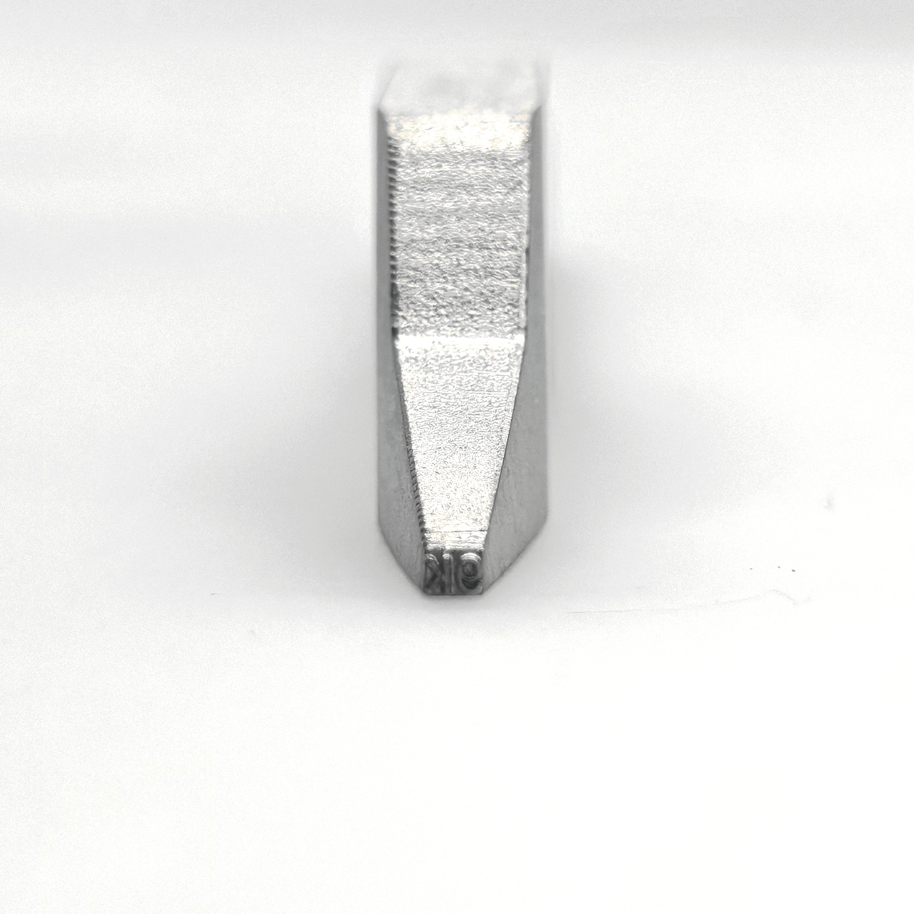 Bent Stamp Specialized for Ring Inside Stamping “9K” -Metal Design Stamp - Memk-9002