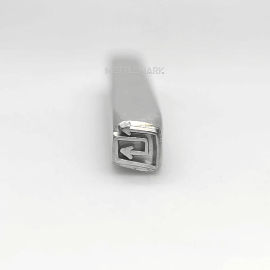 Custom Metal Design Stamp Two Arrows in One - Memk-0963