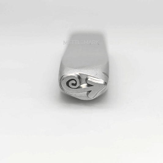 Custom Metal Design Stamp Arrows Curve - Memk-0967