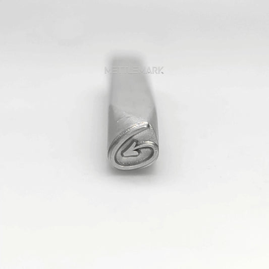 Custom Metal Design Stamp Highlighted Arrow Symbol - Memk-0968