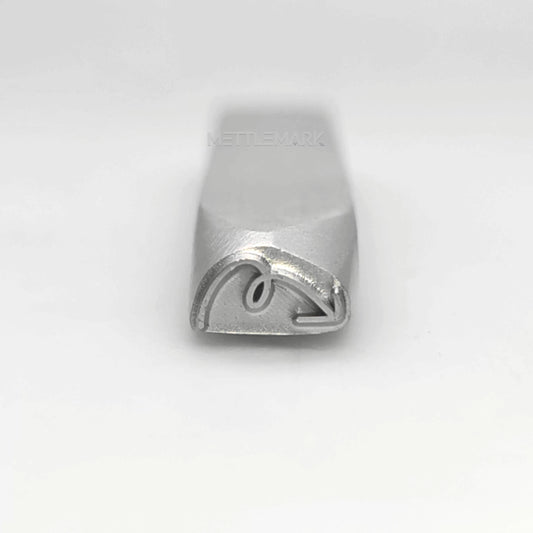 Custom Metal Design Stamp Highlighted Arrow Symbol Curve Arrow - Memk-0970
