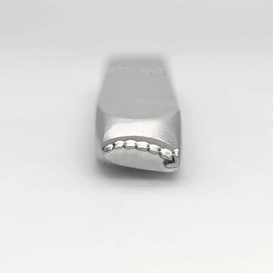 Custom Metal Design Stamp Arrows Dotted Line & Arrow - Memk-0983